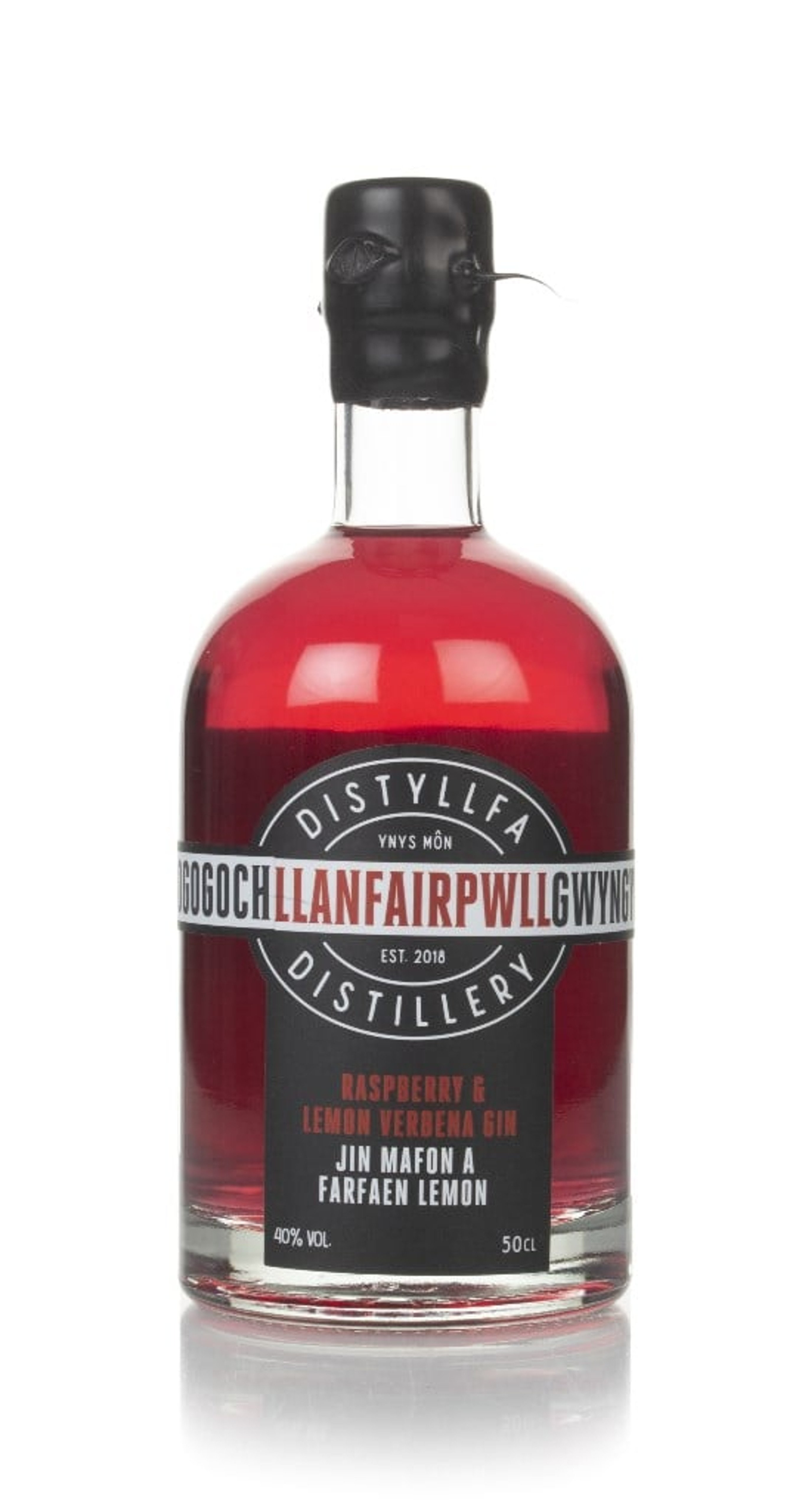 Llanfairpwll Distillery Raspberry & Lemon Verbena Gin 50cl