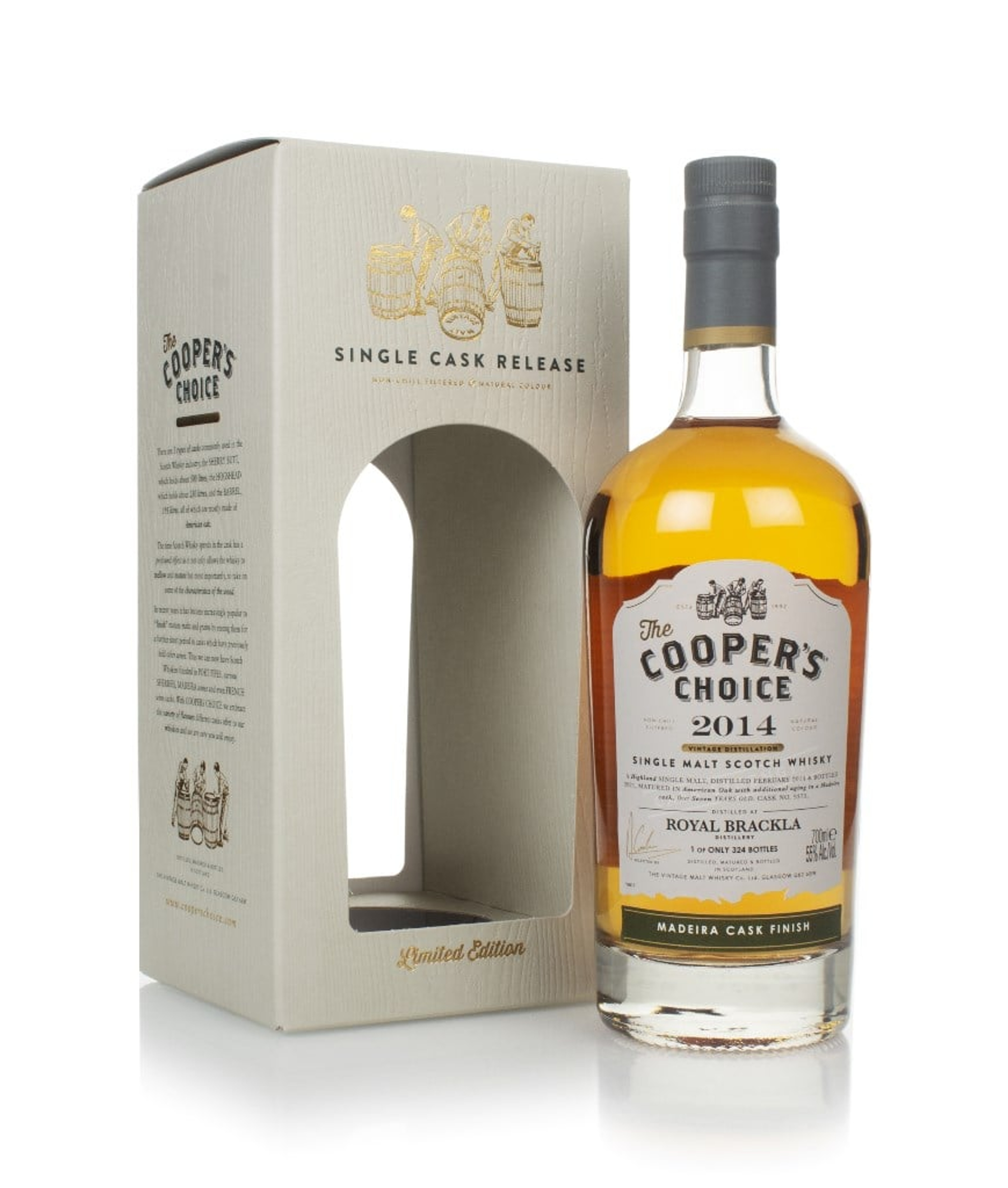 Royal Brackla 7 Year Old 2014 (cask 9373) - The Cooper's Choice (The Vintage Malt Whisky Co.) 70cl