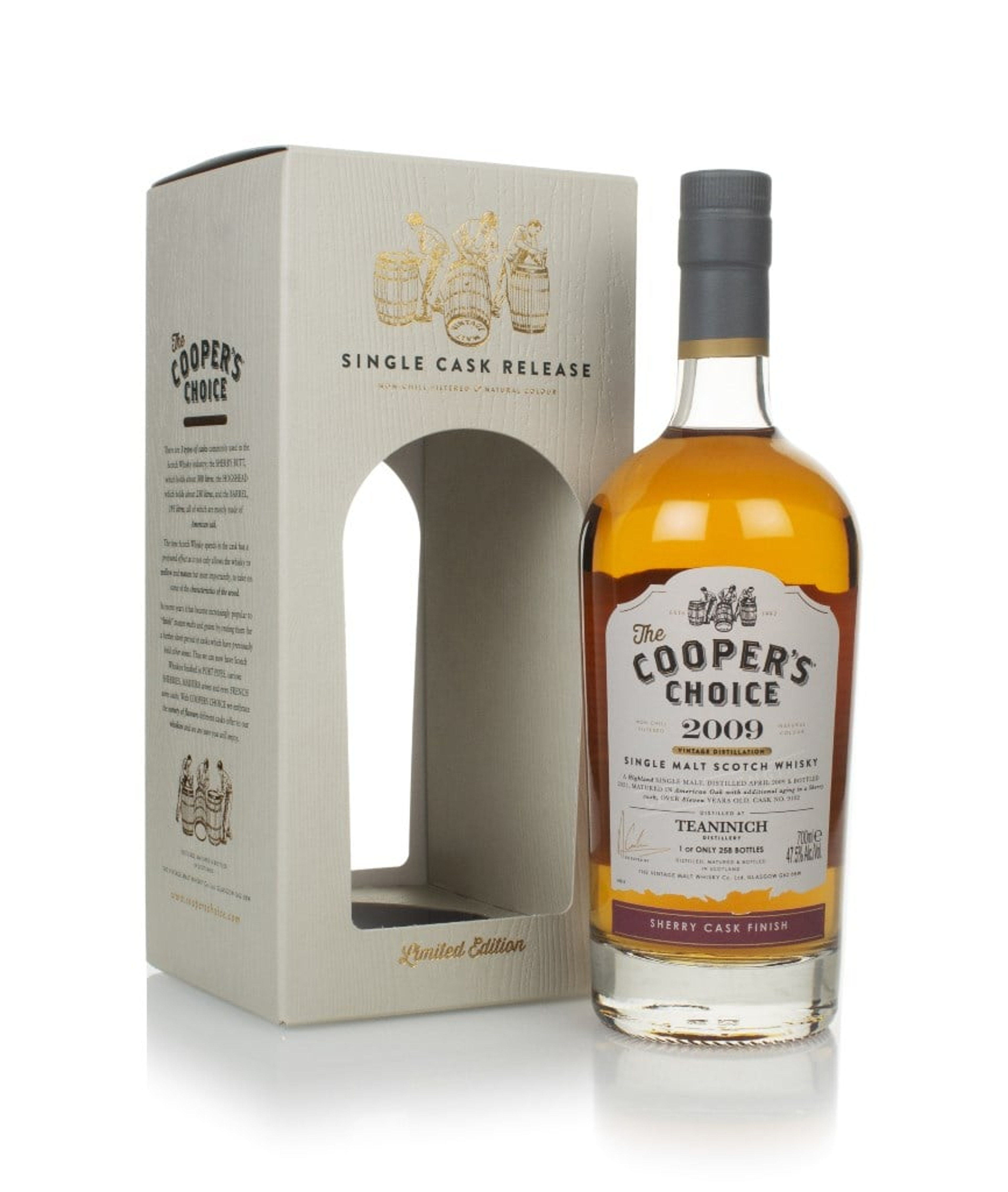 Teaninich 11 Year Old 2009 (cask 9102) - The Cooper's Choice (The Vintage Malt Whisky Co.) 70cl