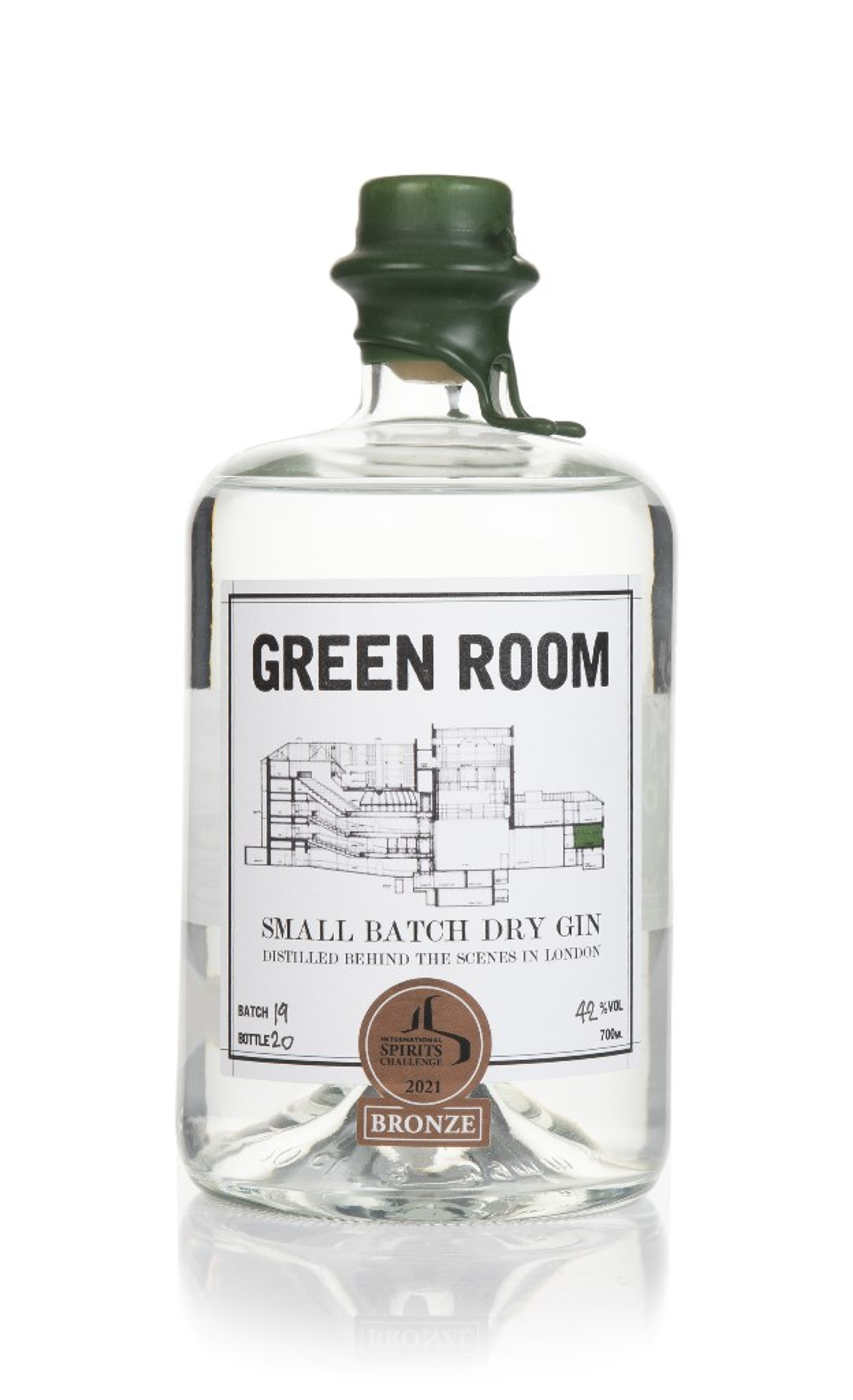 Green Room Theatre Dry Gin 70cl