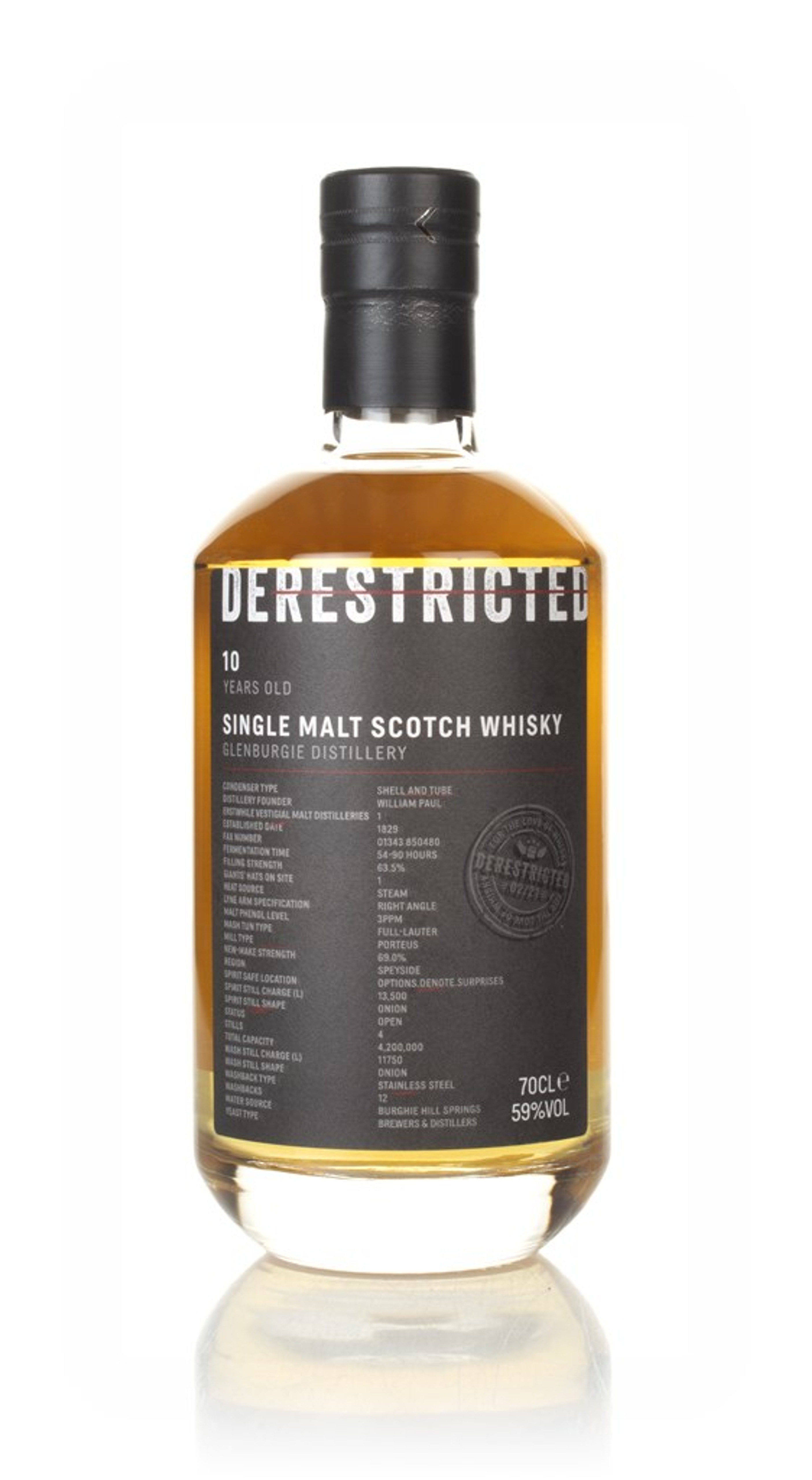 Glenburgie 10 Year Old - Derestricted 70cl