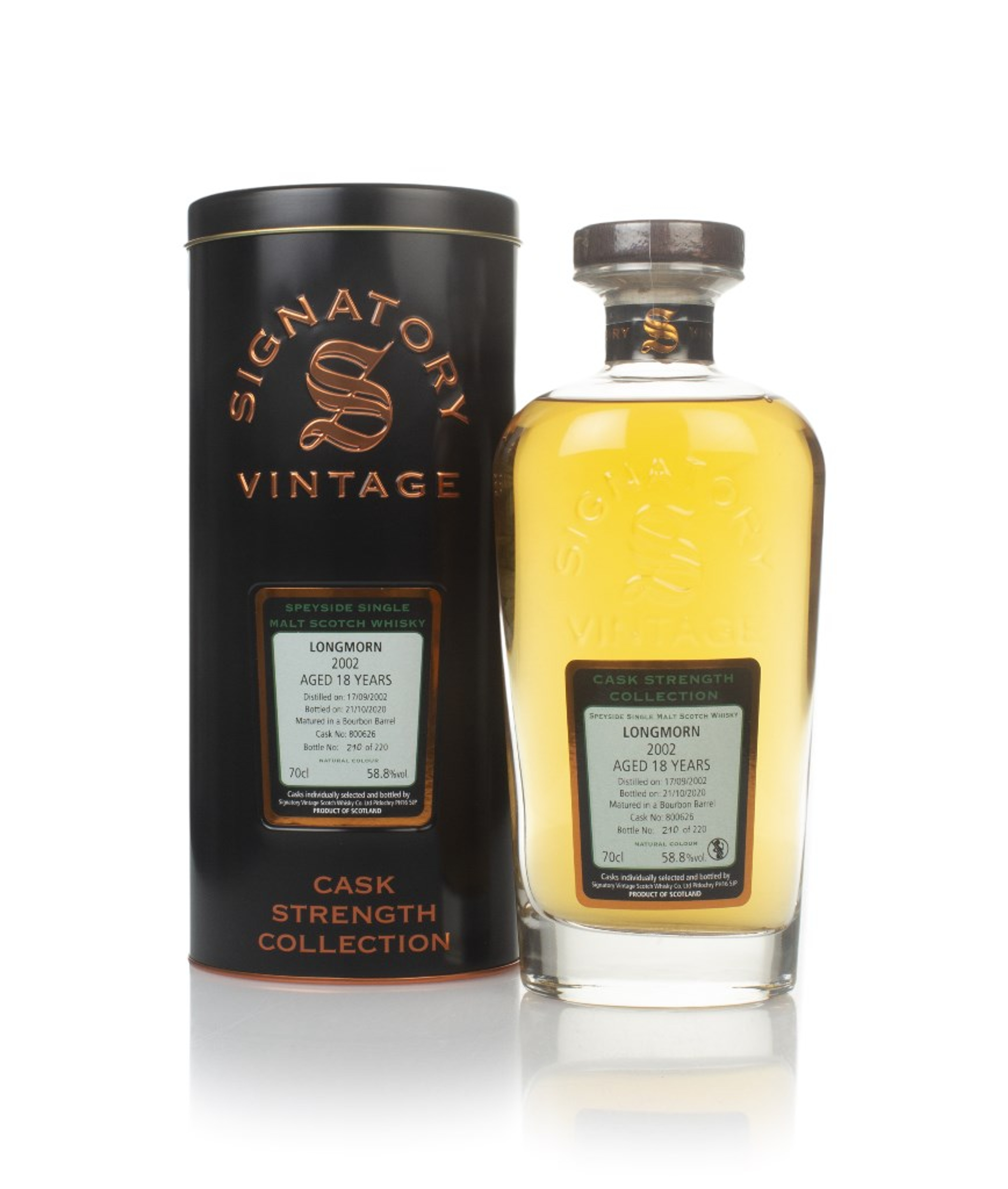 Longmorn 18 Year Old 2002 (cask 800626) - Cask Strength Collection (Signatory) 70cl