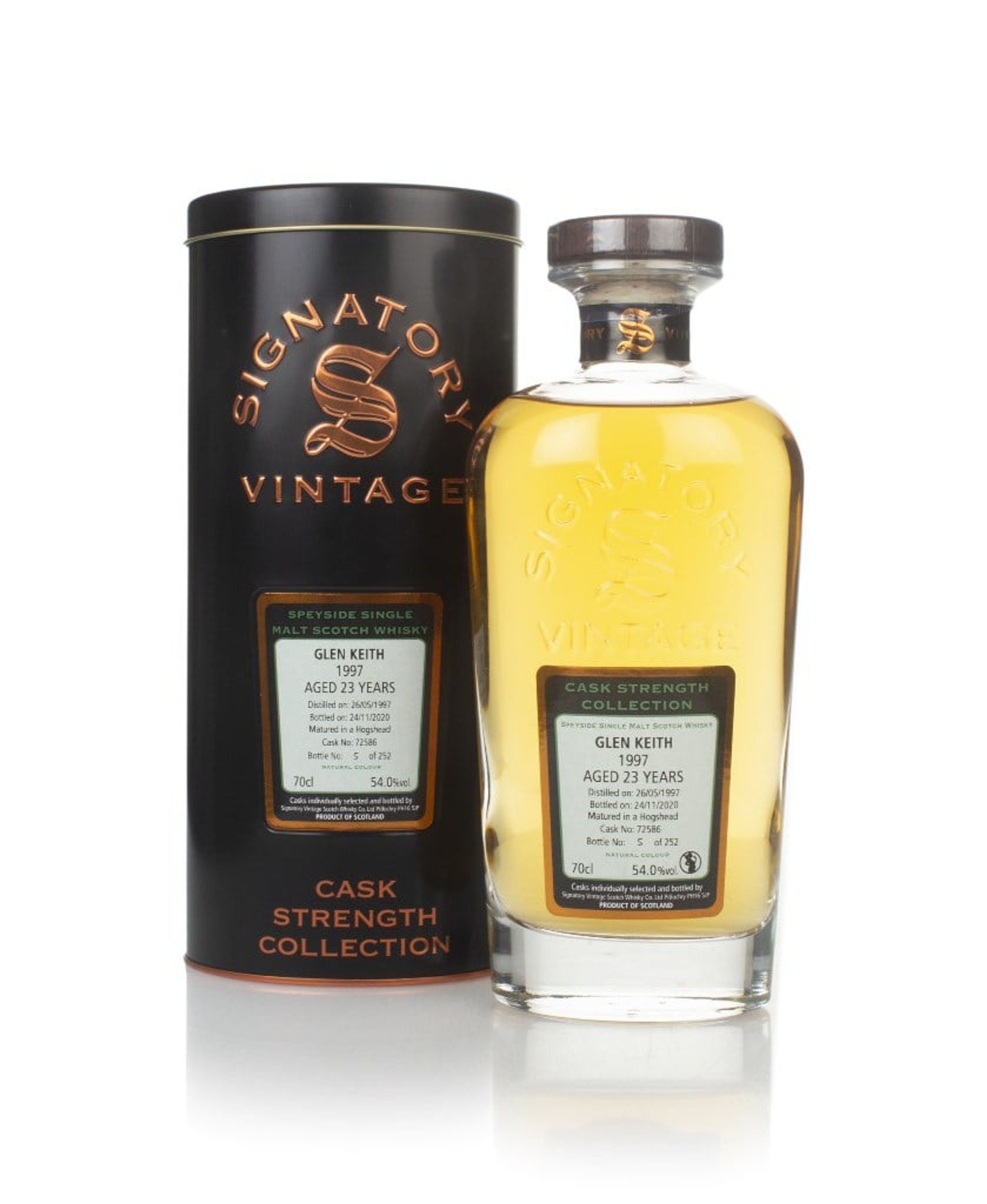 Glen Keith 23 Year Old 1997 (cask 72586) - Cask Strength Collection (Signatory) 70cl