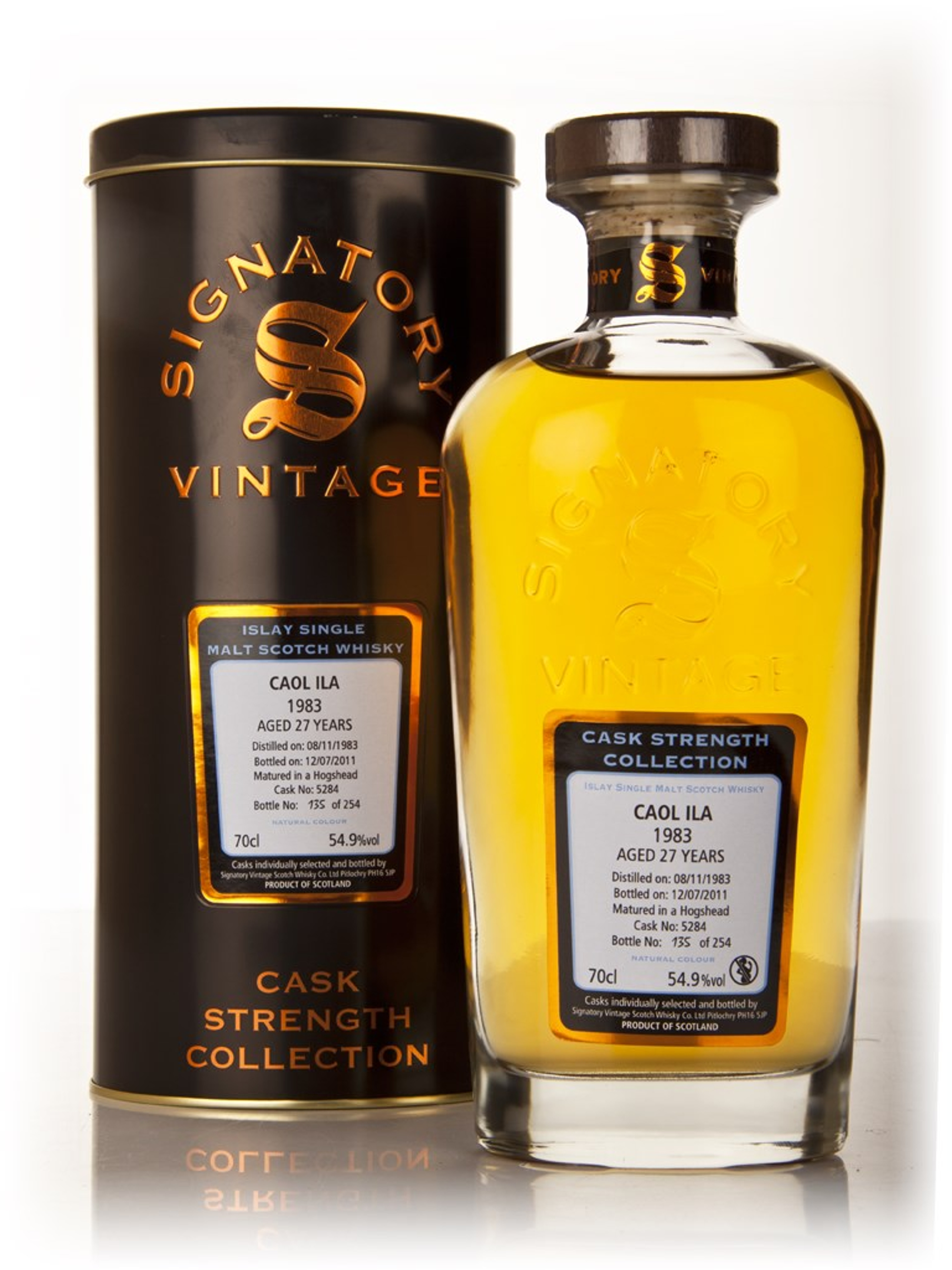 Caol Ila 27 Year Old 1983 Cask 5284 - Cask Strength Collection (Signatory) 70cl