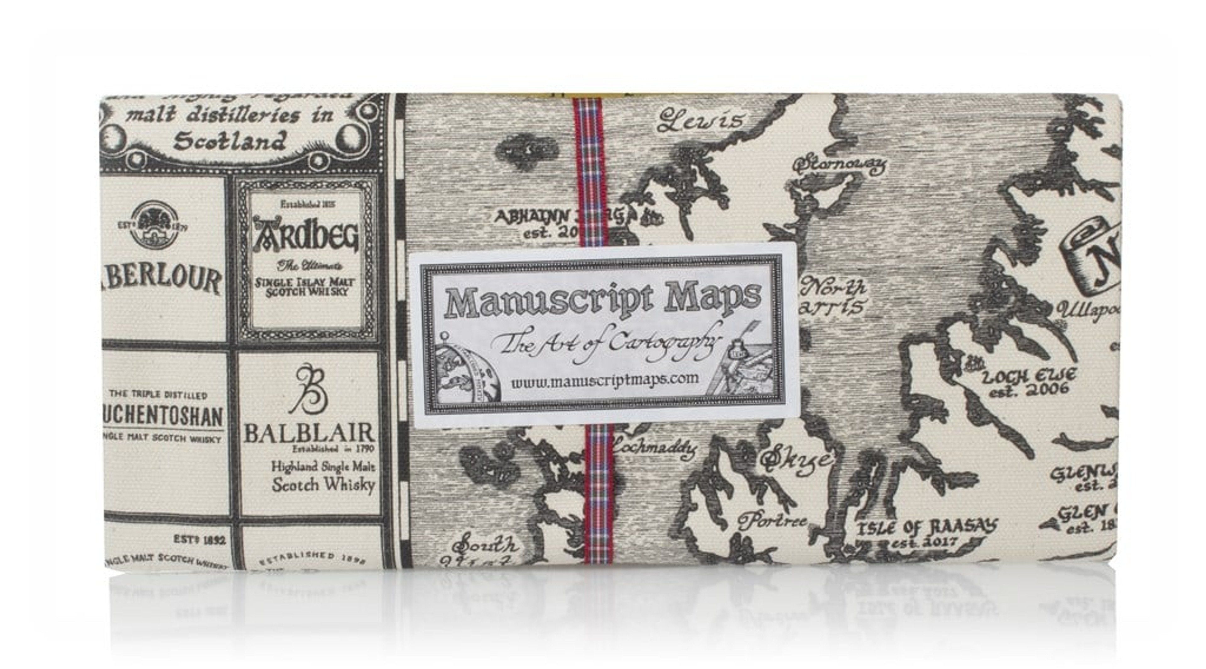 Manuscript Maps Whisky Map Tea Towel