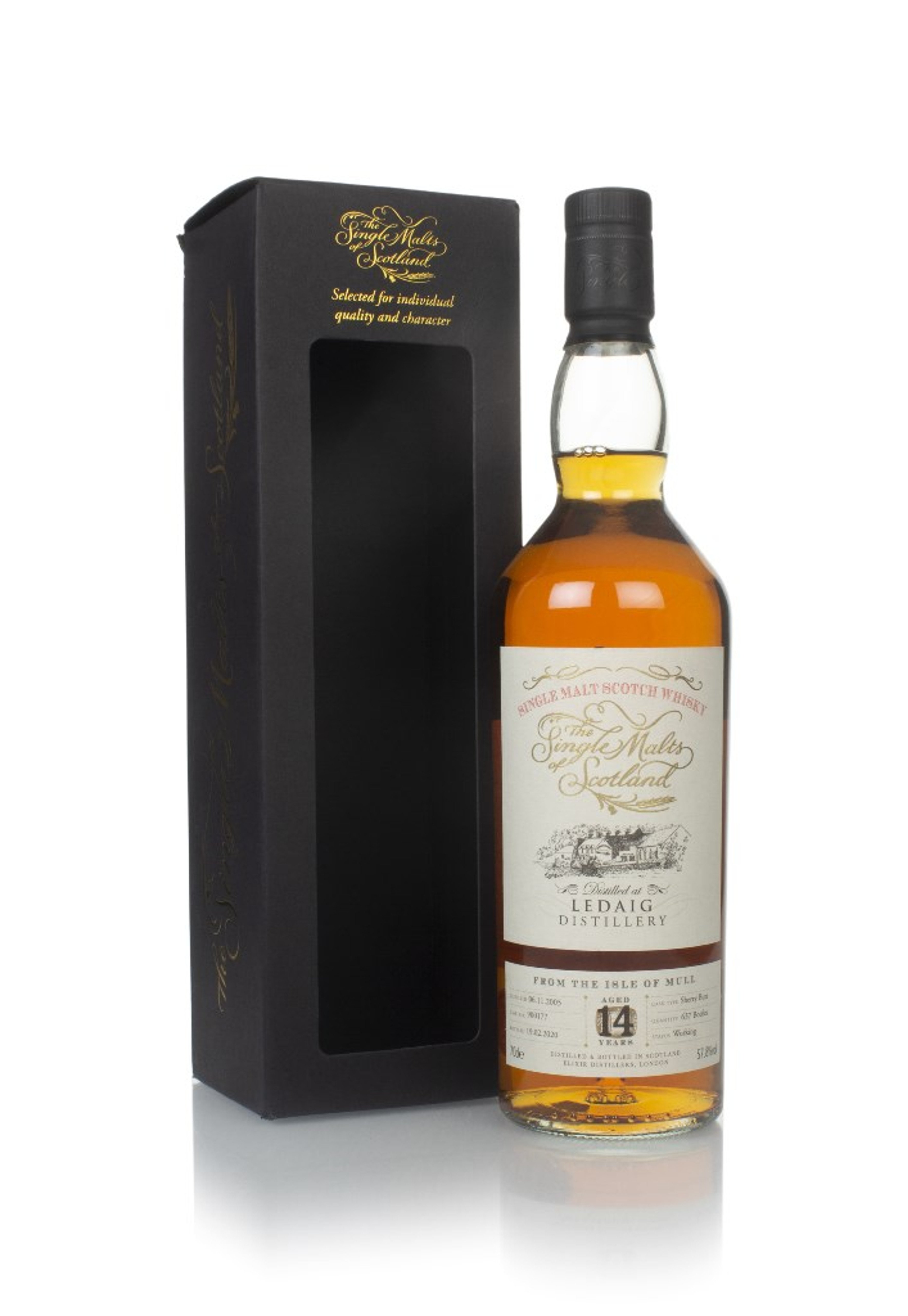 Ledaig 14 Year Old 2005 (cask 900177) - The Single Malts of Scotland 70cl