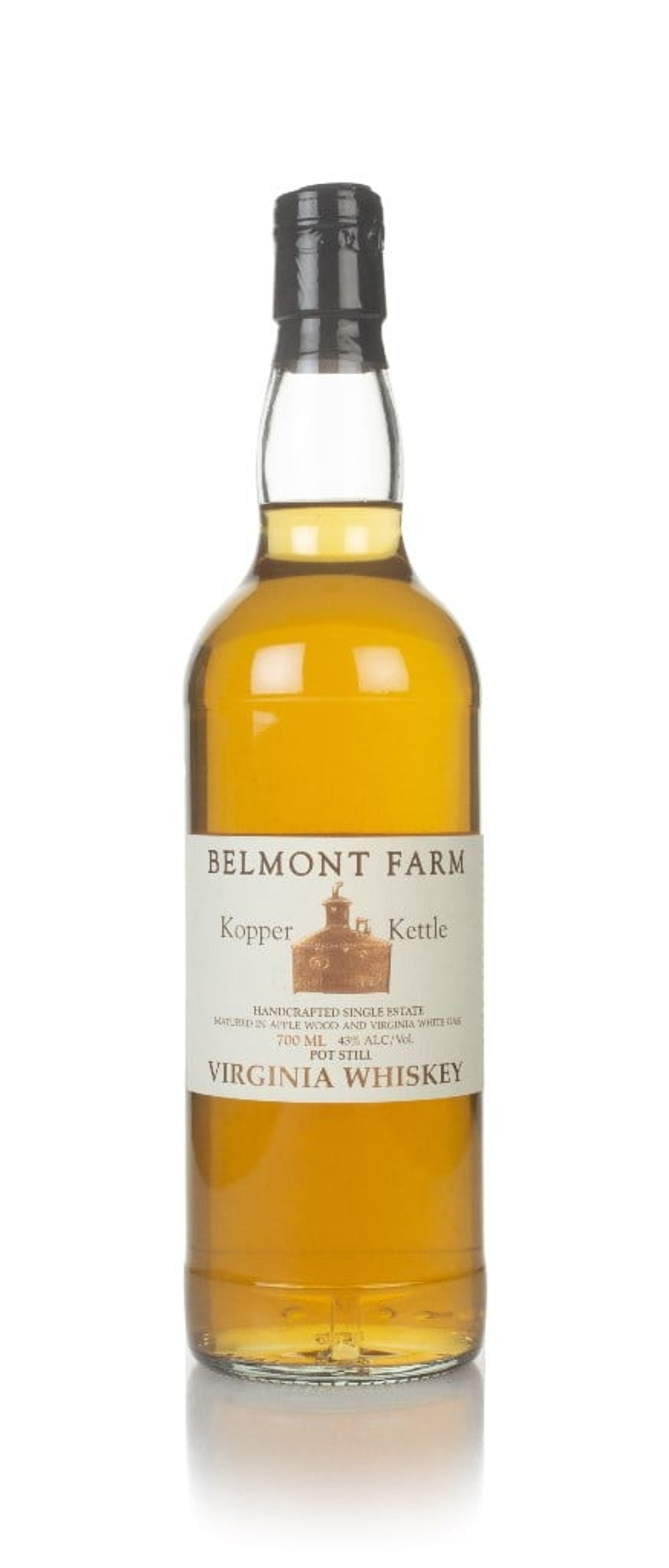 Belmont Farm Kopper Kettle Virginia Whiskey 70cl