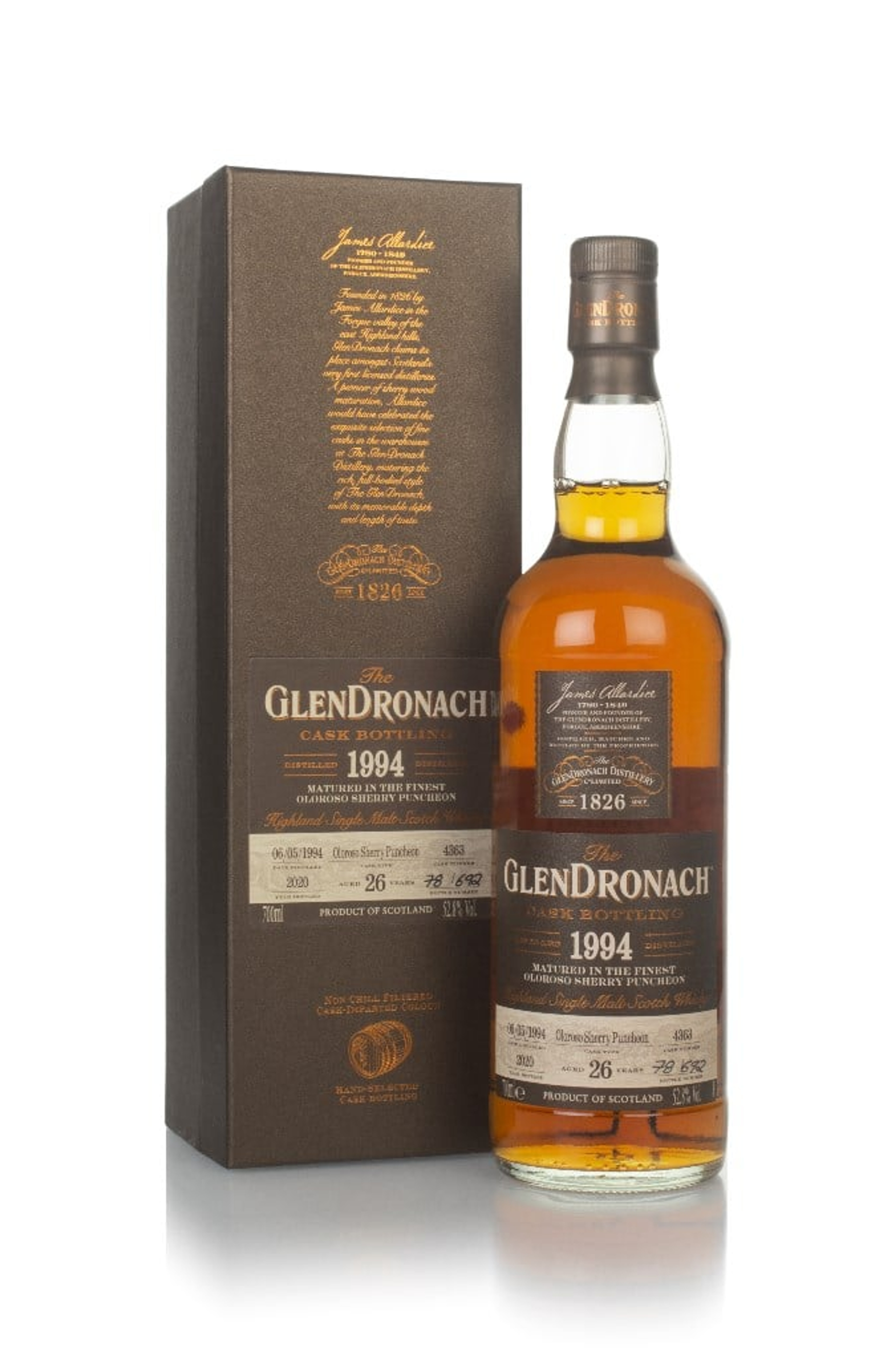 The GlenDronach 26 Year Old 1994 (cask 4363) 70cl