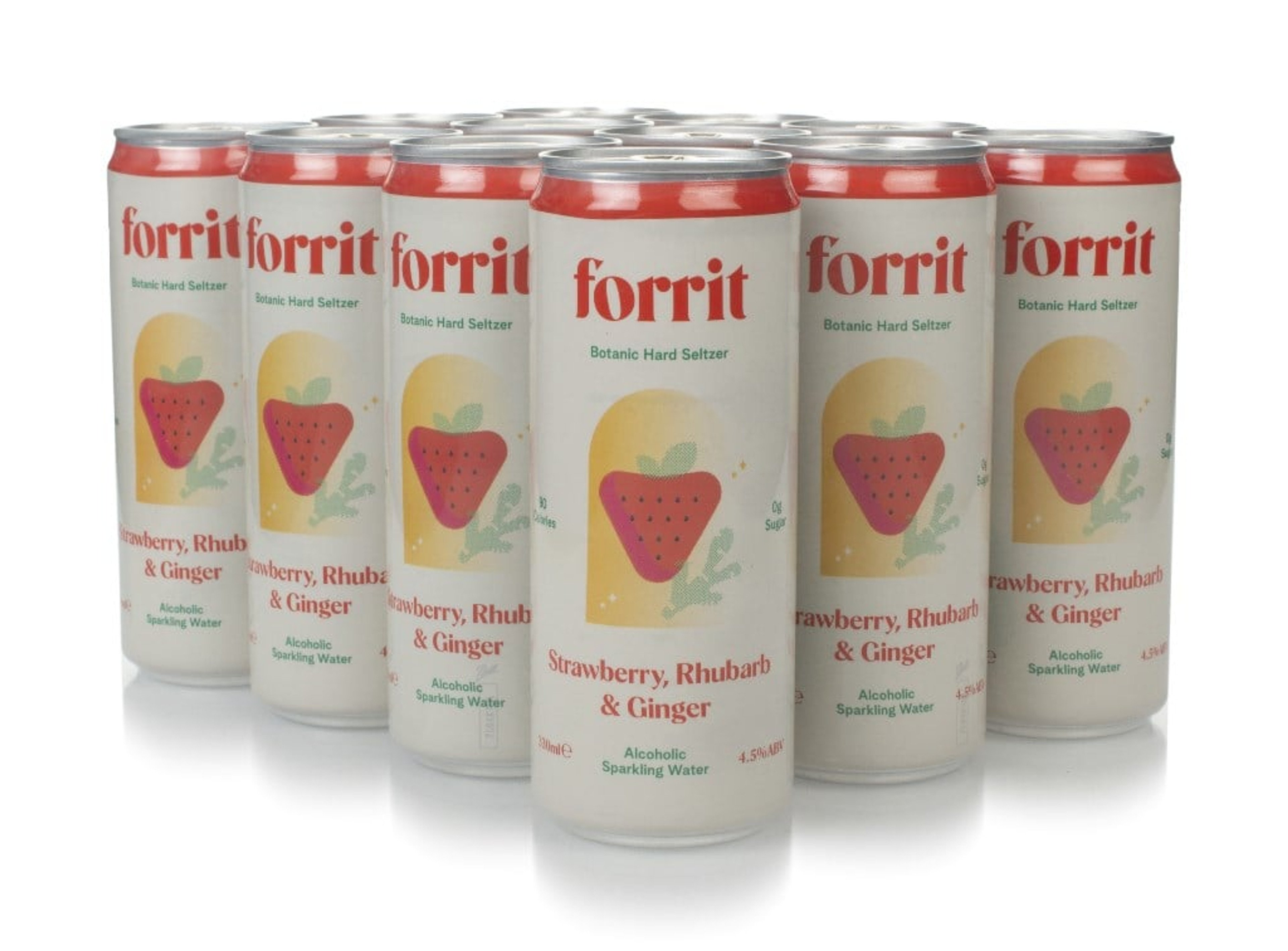 Forrit Strawberry, Rhubarb & Ginger (12 x 330ml) 396cl