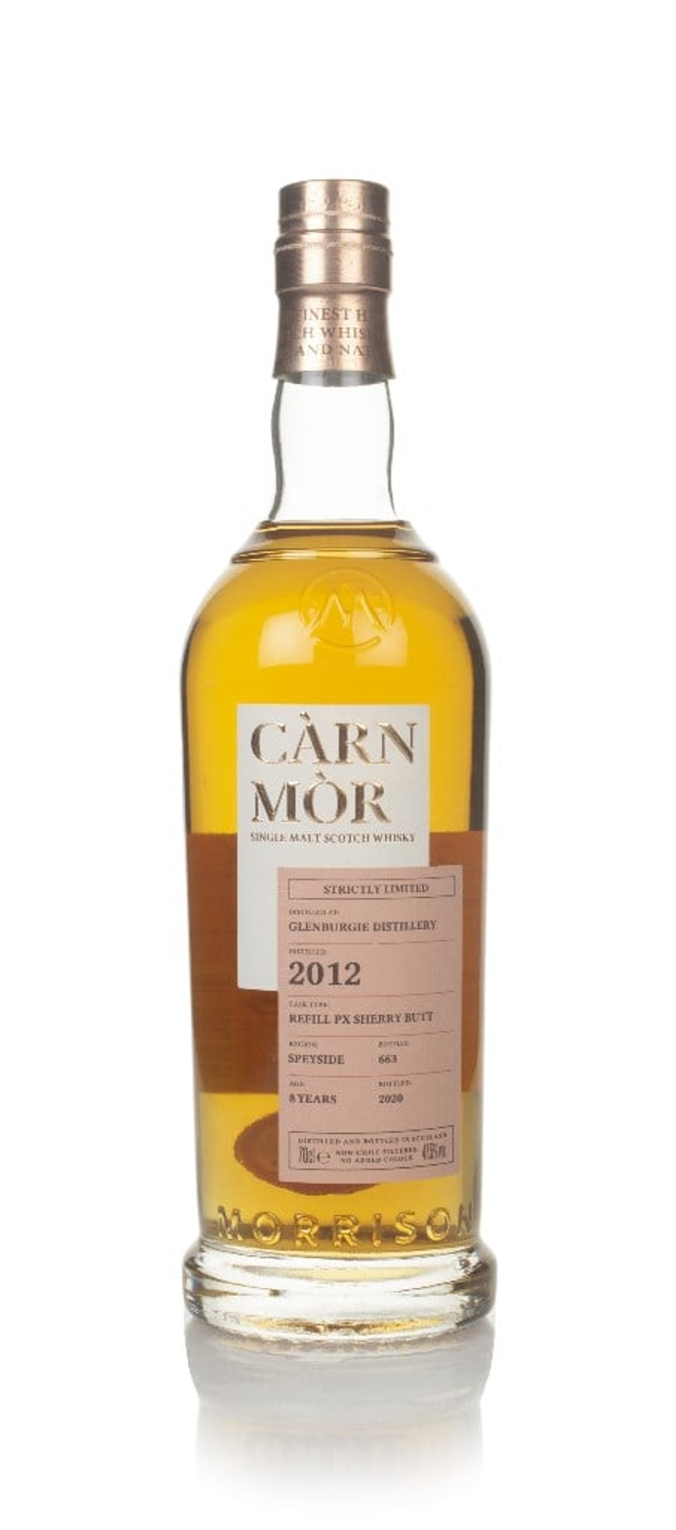 Glenburgie 8 Year Old 2012 -  Strictly Limited (Càrn Mòr) 70cl