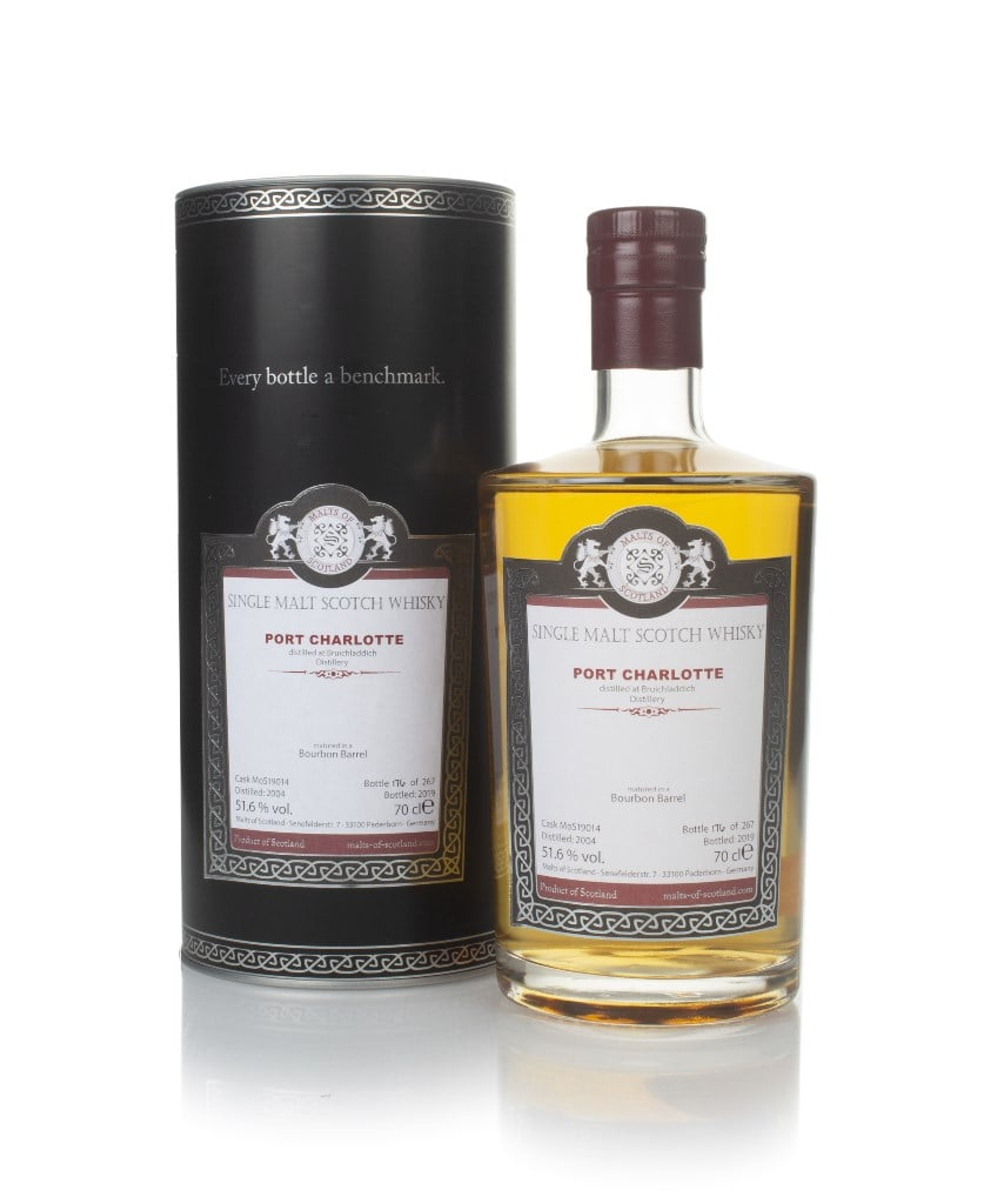 Port Charlotte 2004 (bottled 2019) (cask 19014) - Malts Of Scotland 70cl