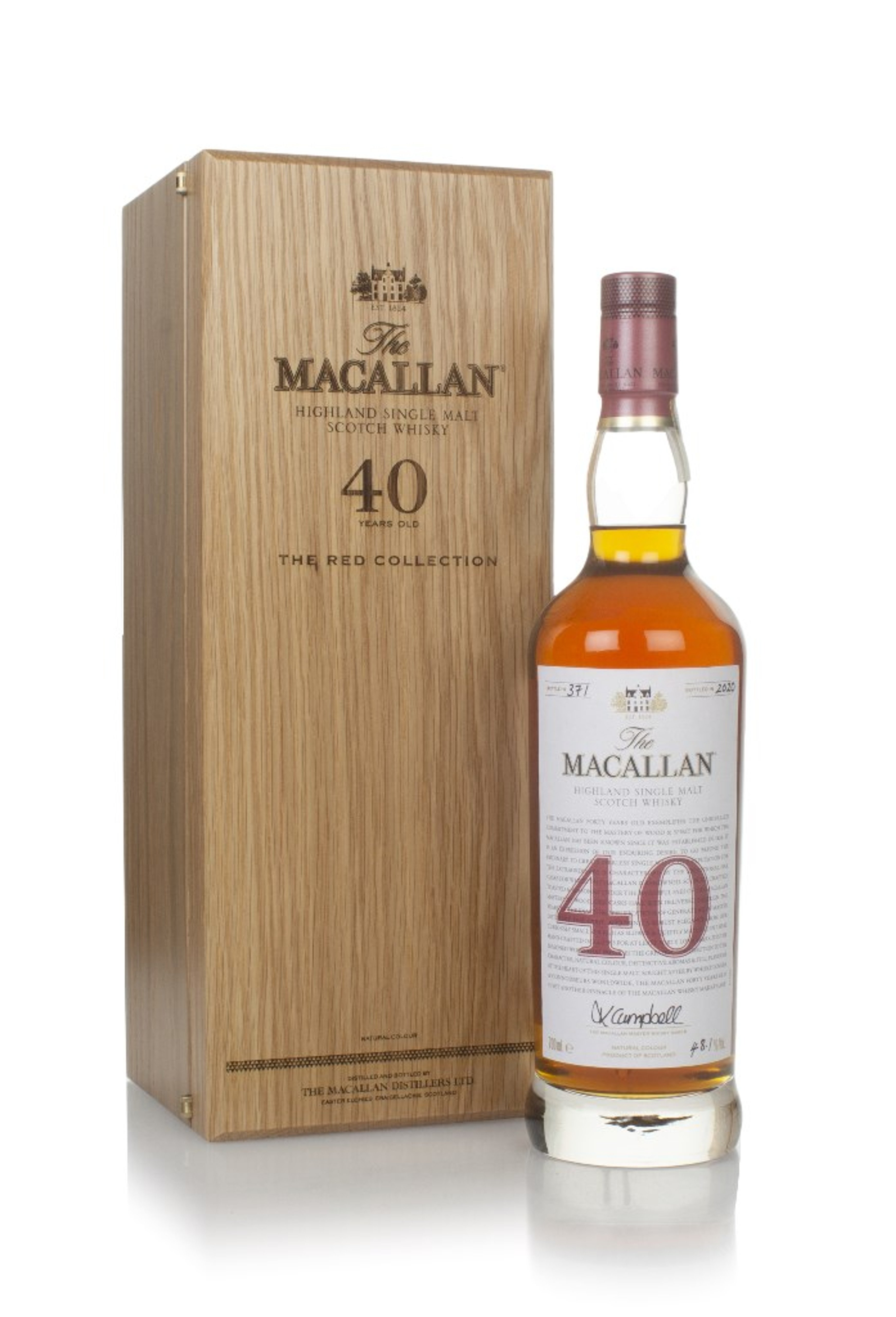 The Macallan 40 Year Old - The Red Collection 2020 Release 70cl