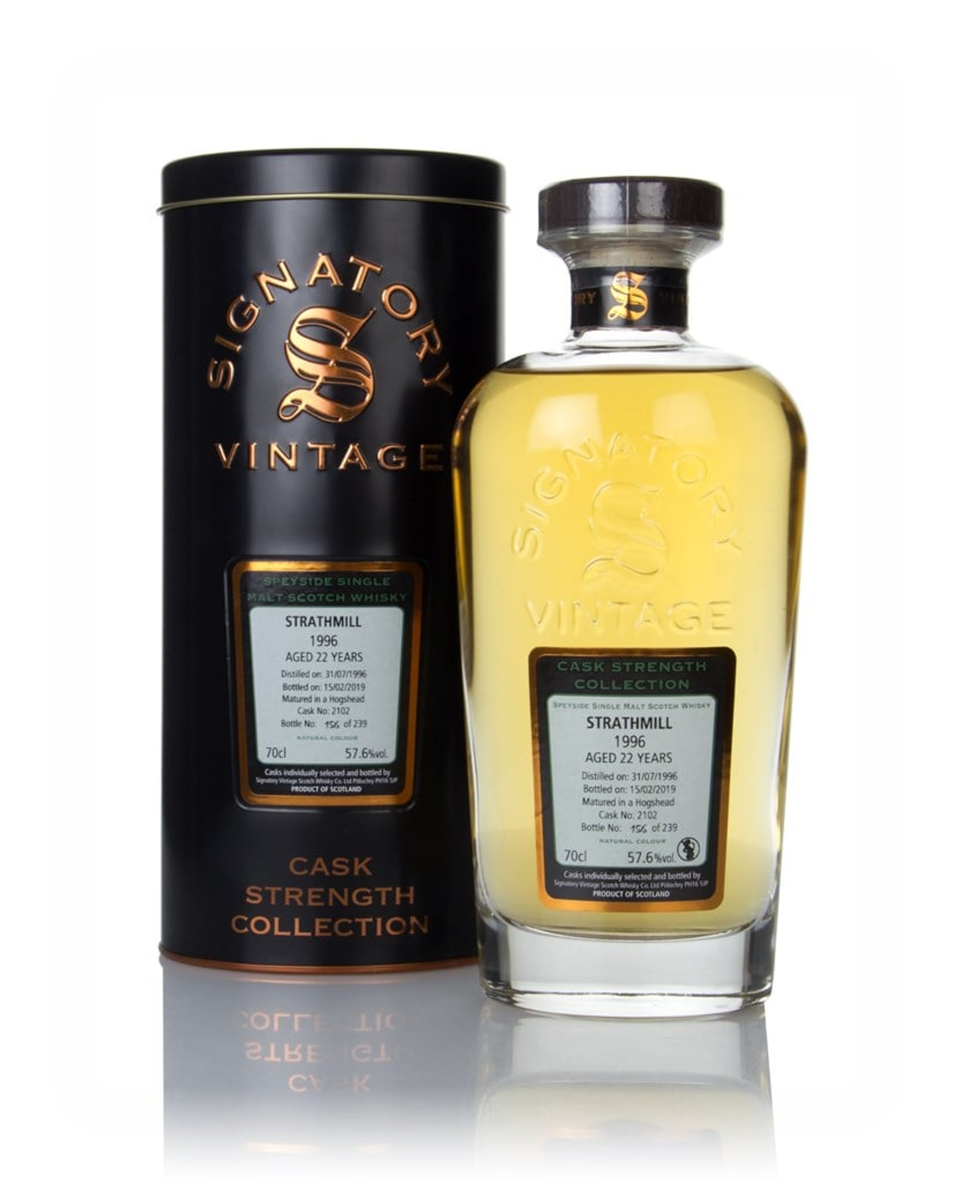 Strathmill 22 Year Old 1996 (cask 2102) - Cask Strength Collection (Signatory) 70cl