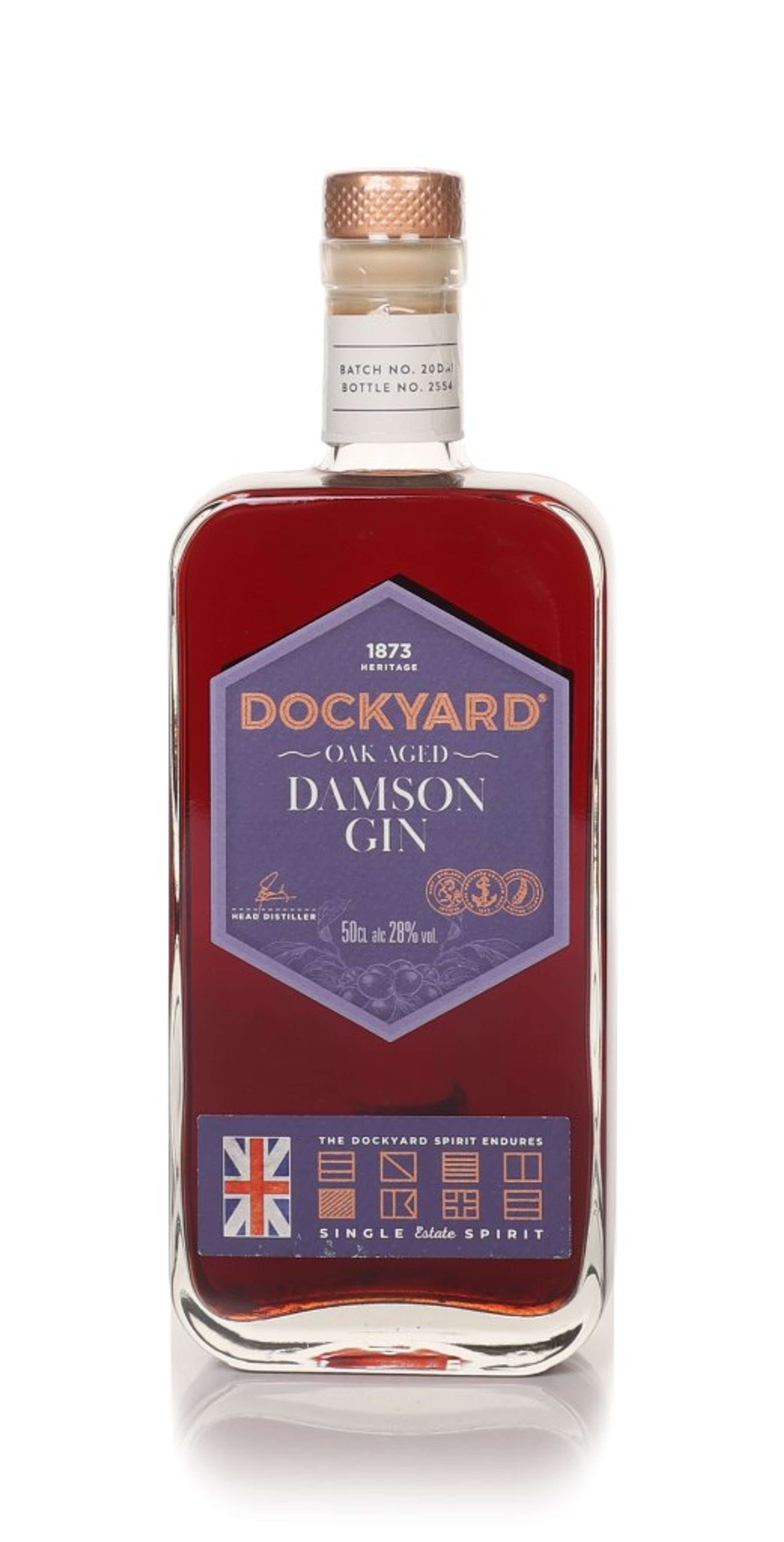 Copper Rivet Dockyard Oak Aged Damson Gin 50cl