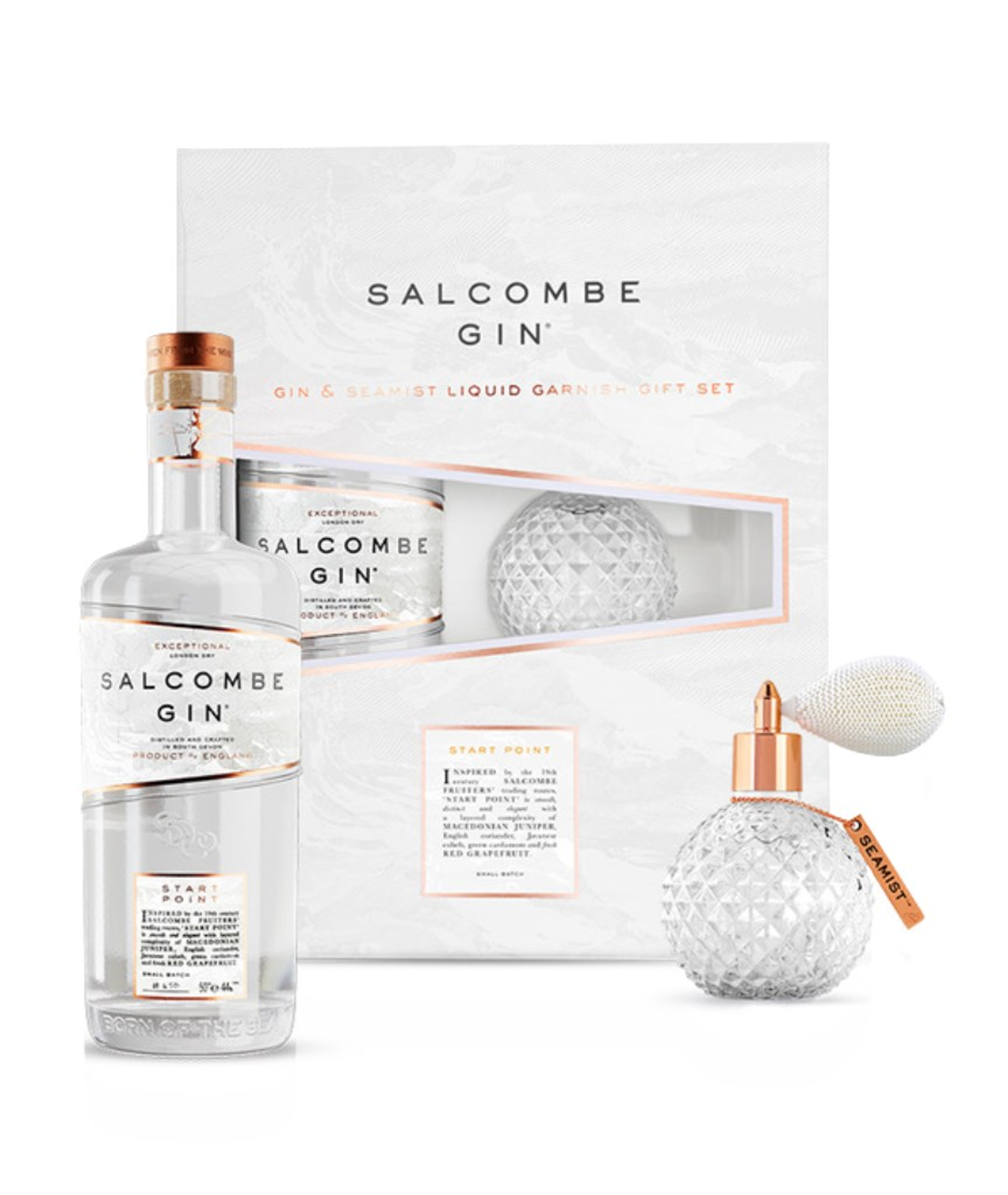 Salcombe Gin Start Point & Seamist Liquid Garnish Gift Set 60cl