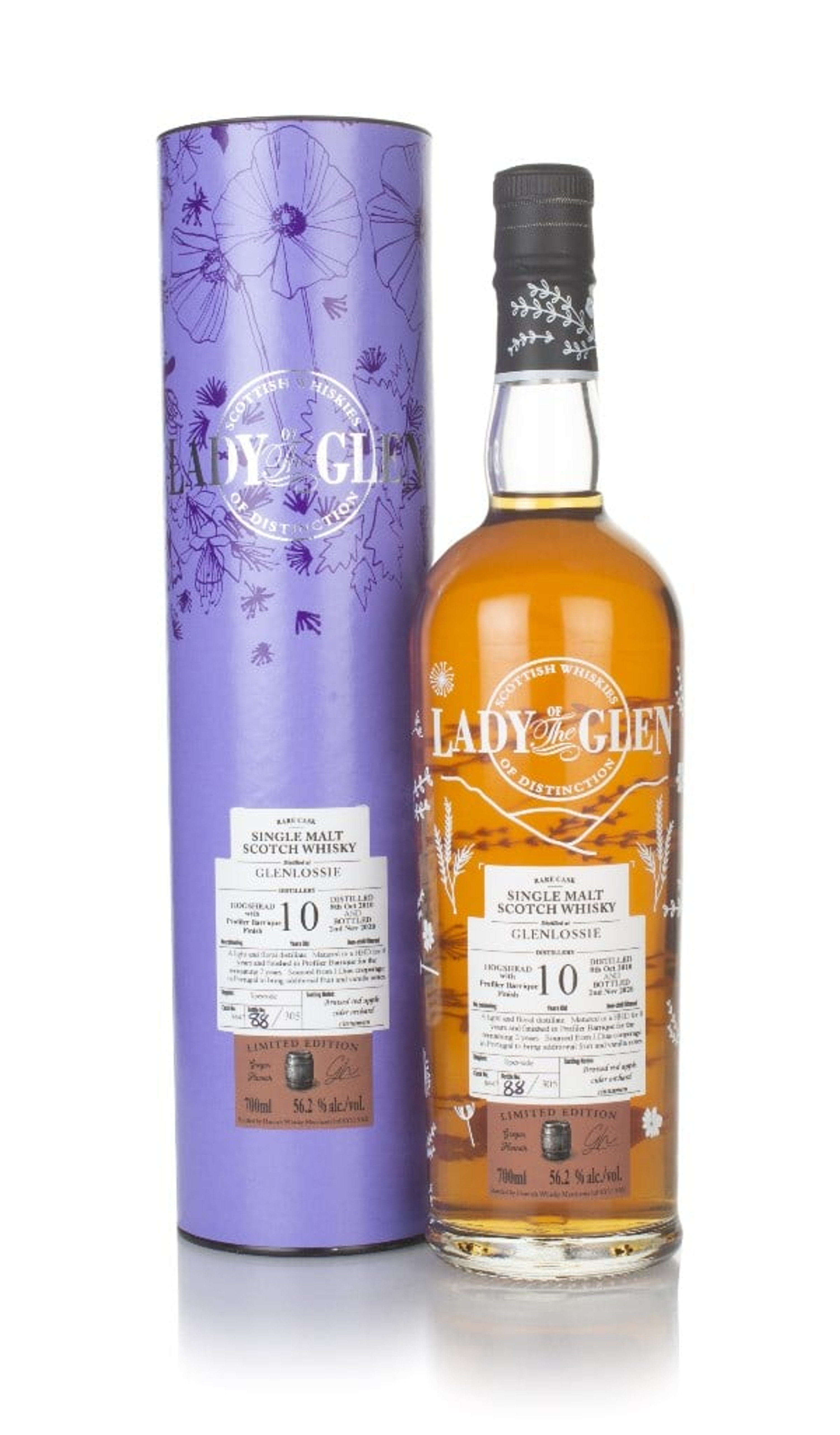 Glenlossie 10 Year Old 2010 (cask 8647) - Lady of the Glen (Hannah Whisky Merchants) 70cl