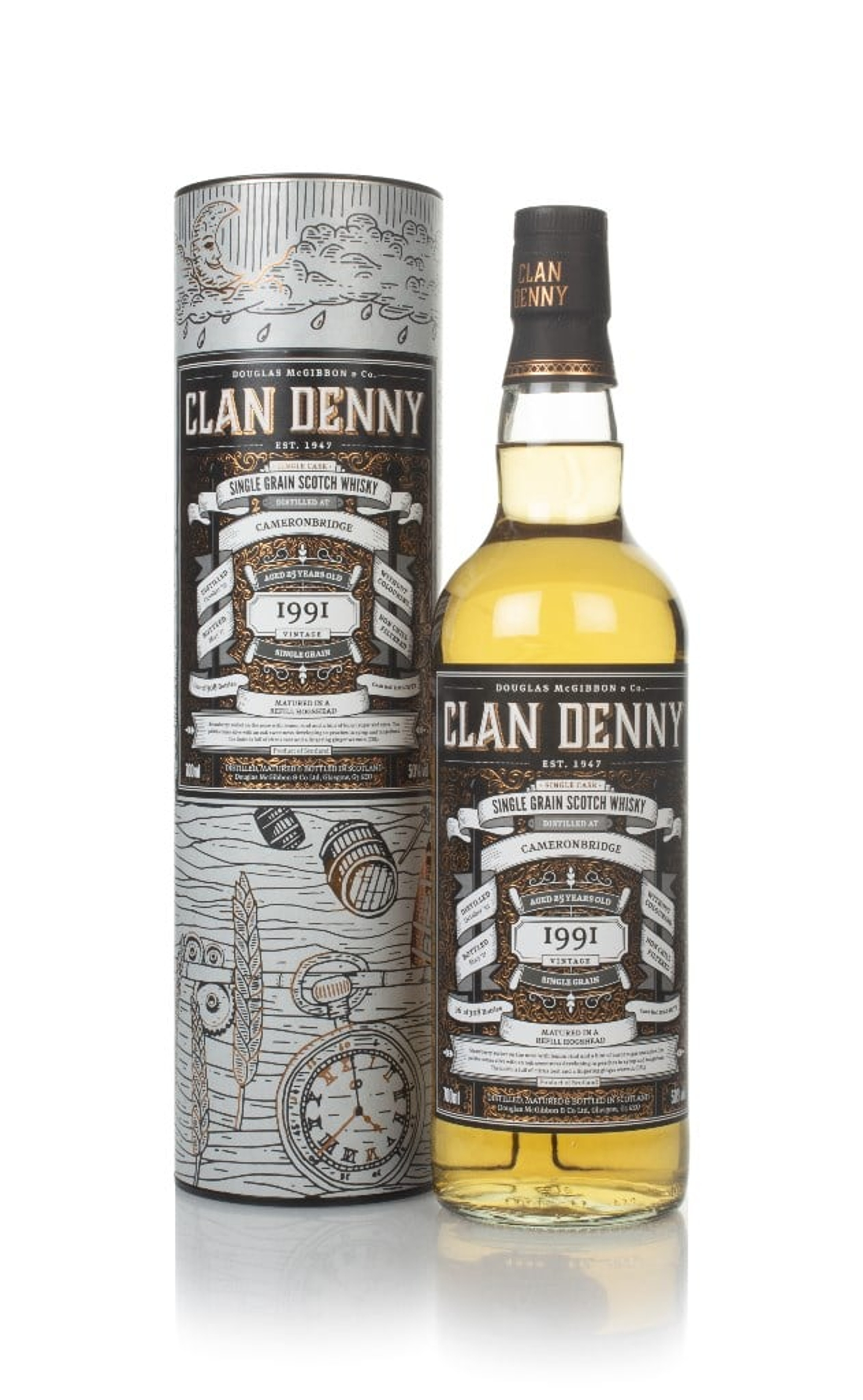Cameronbridge 25 Year Old 1991 (cask 11773) - Clan Denny (Douglas Laing) 70cl