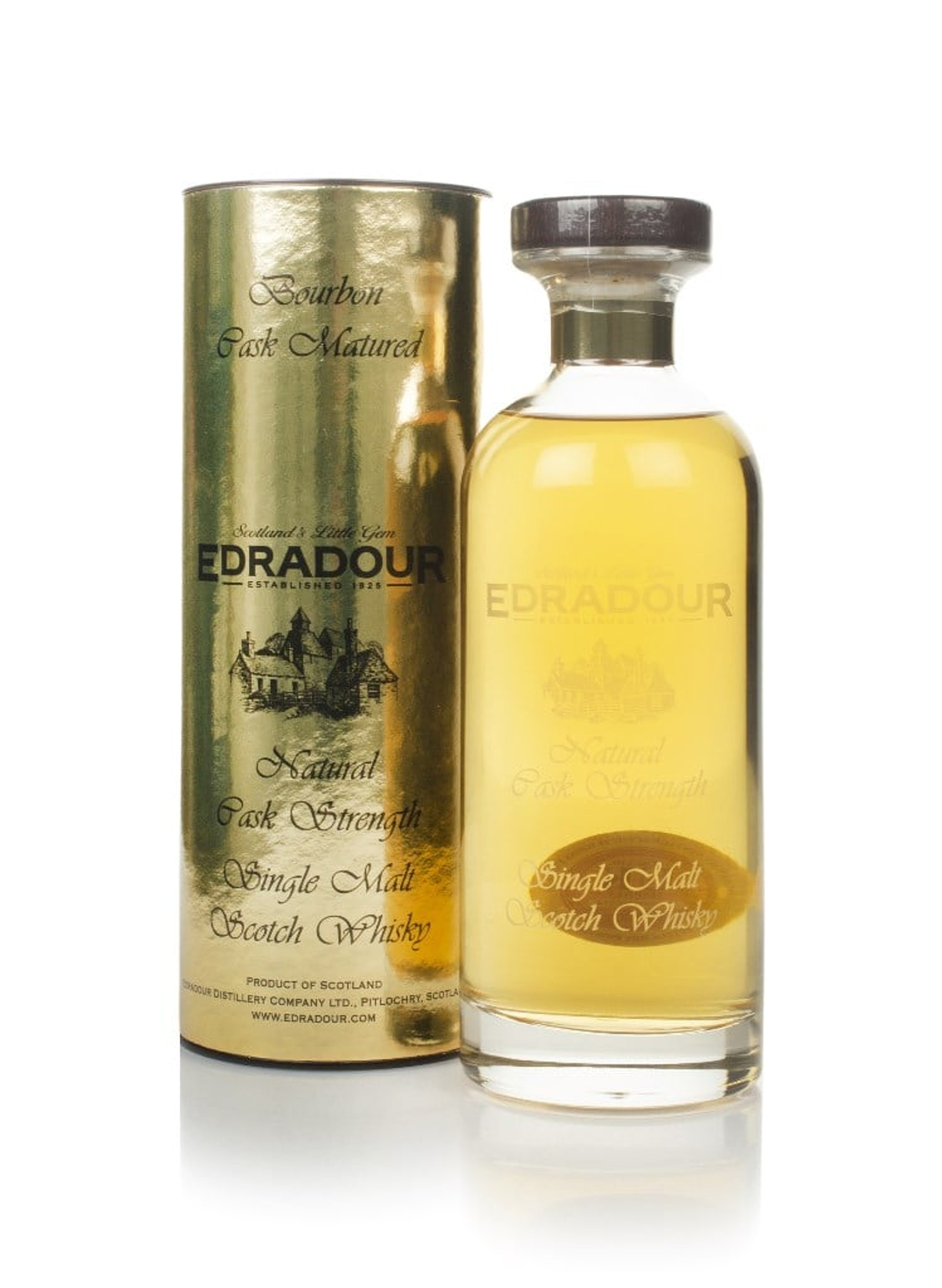 Edradour 12 Year Old 2007 Bourbon Cask Matured Natural Cask Strength - Ibisco Decanter 70cl