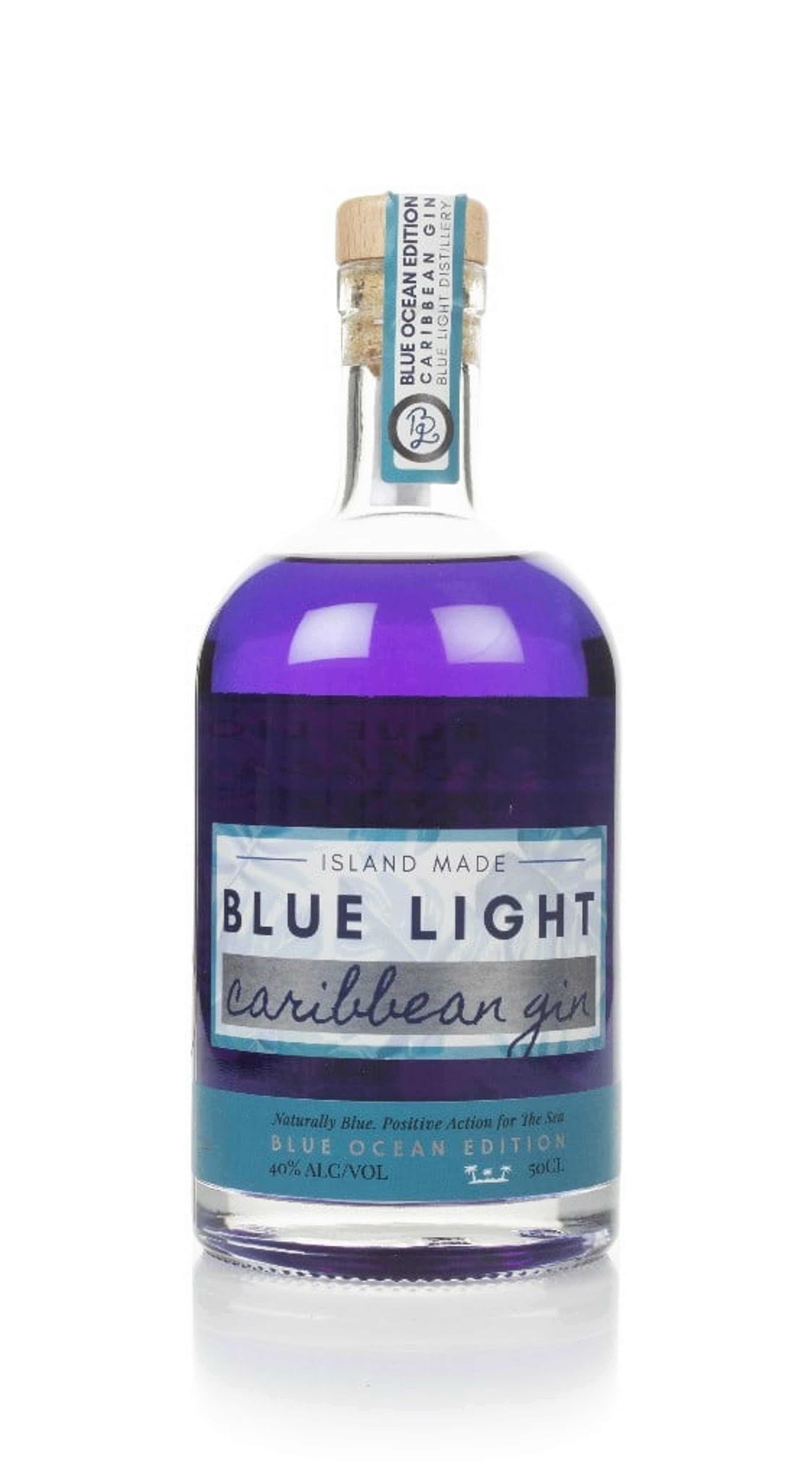 Blue Light Caribbean Gin Blue Ocean Edition 50cl