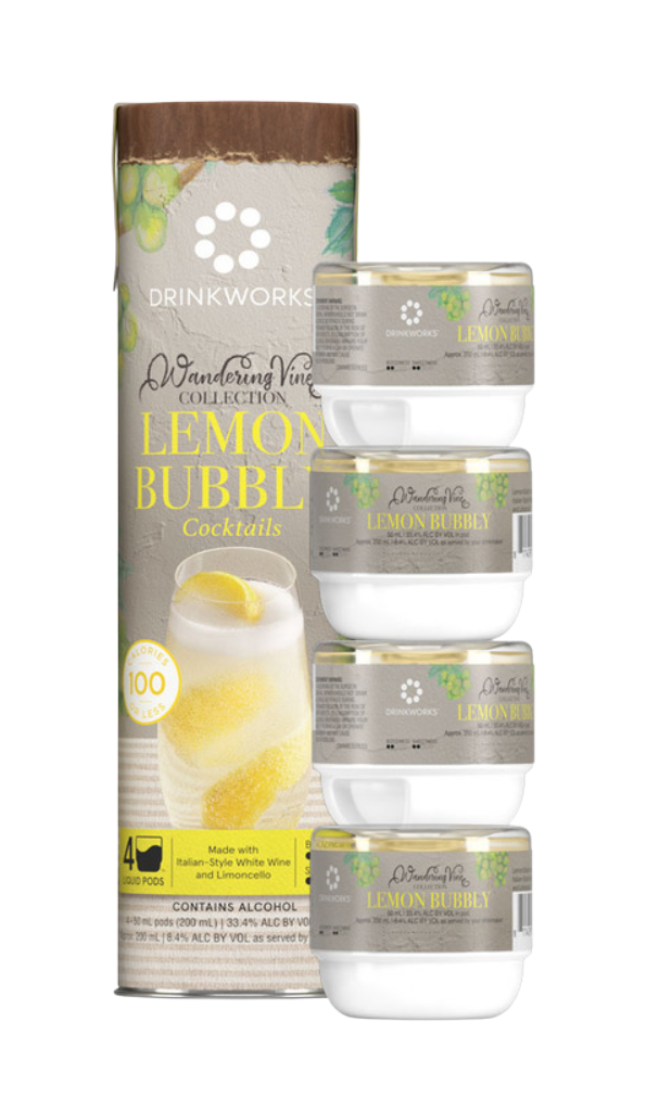Drinkworks Pods Drinkworks Lemon Bubbly Tube (4x Pods) 20cl Master