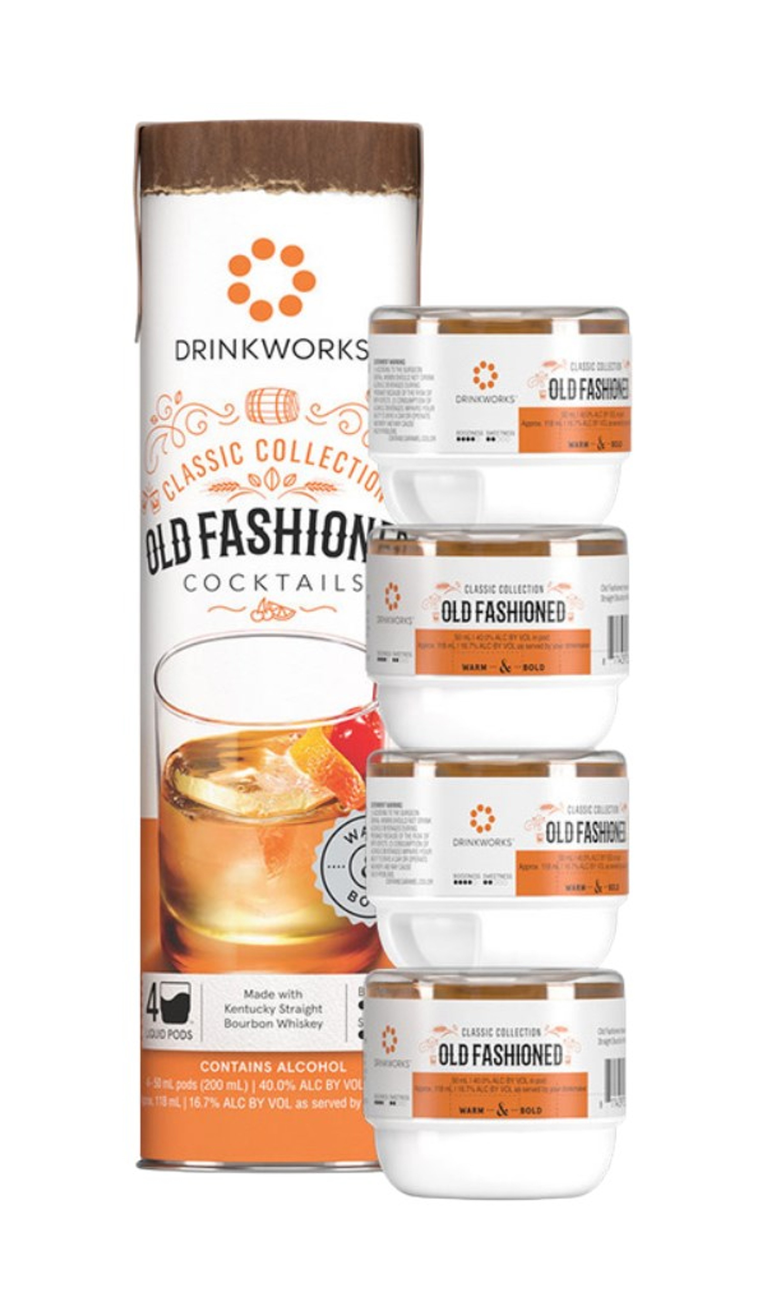 Drinkworks Old Fashioned Tube (4x Pods) 20cl