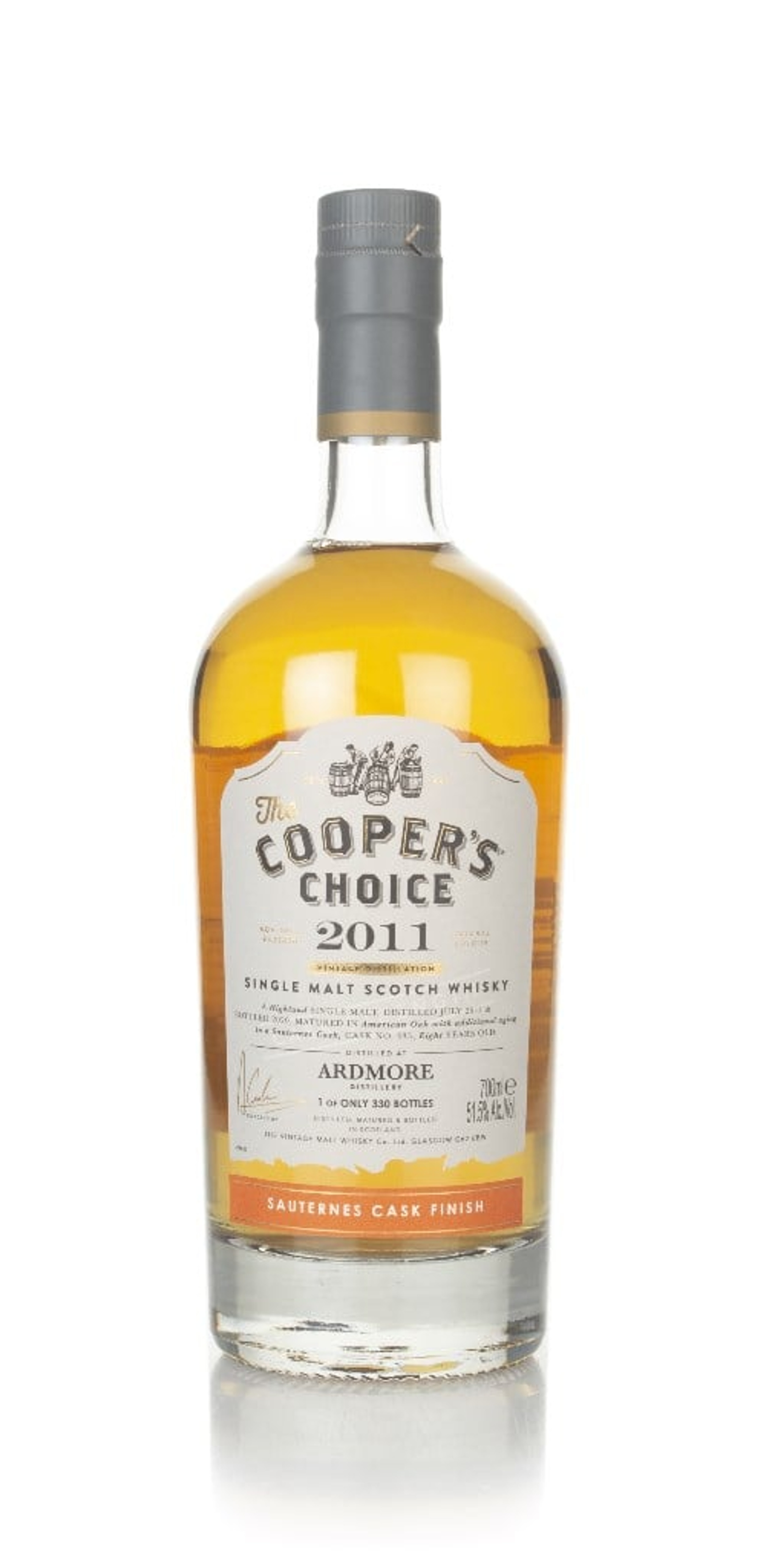 Ardmore 8 Year Old 2011 (cask 335) - The Cooper's Choice (The Vintage Malt Whisky Co.) 70cl