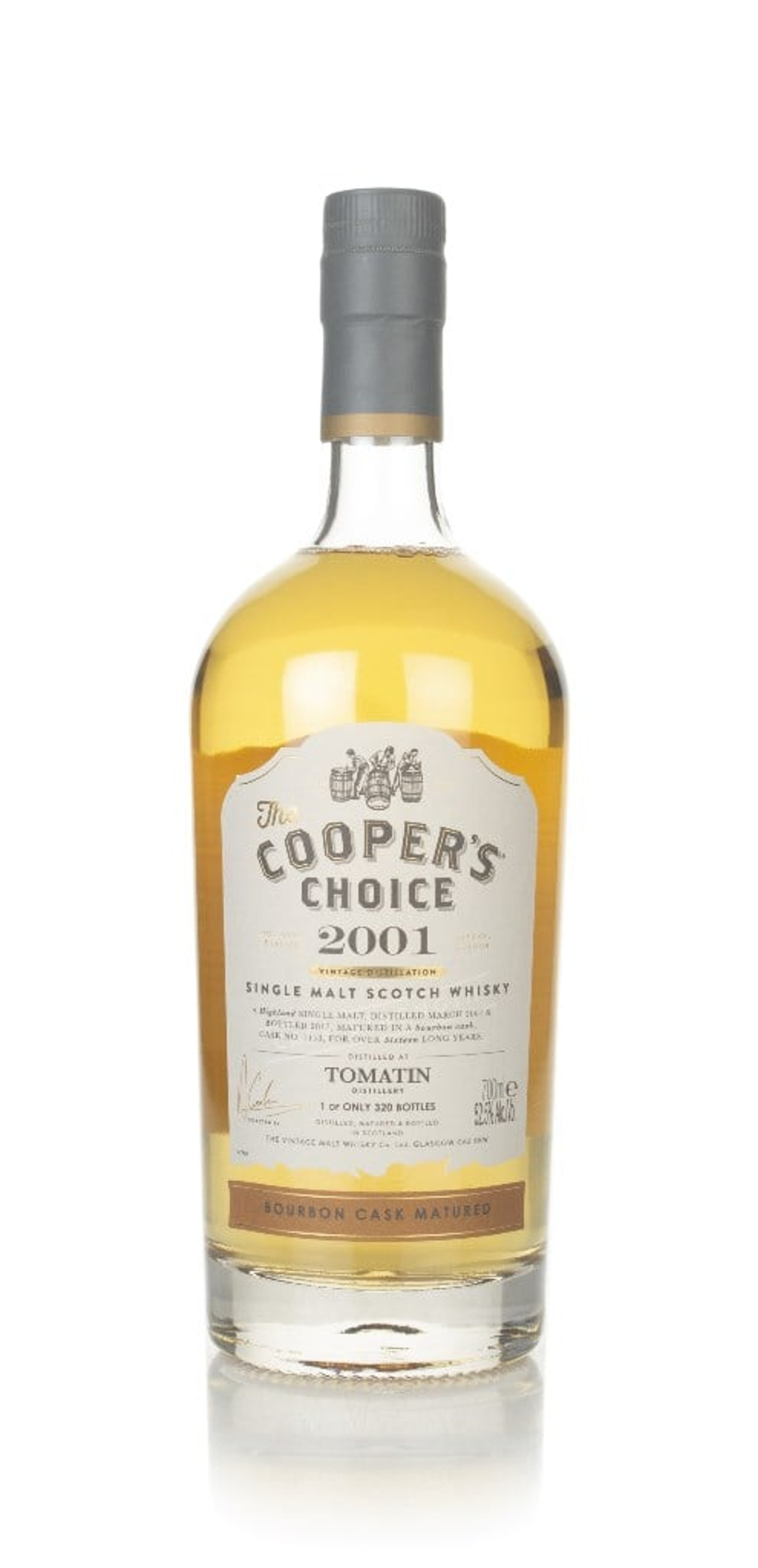 Tomatin 16 Year Old 2001 (cask 1153) - The Cooper's Choice (The Vintage Malt Whisky Co.) 70cl