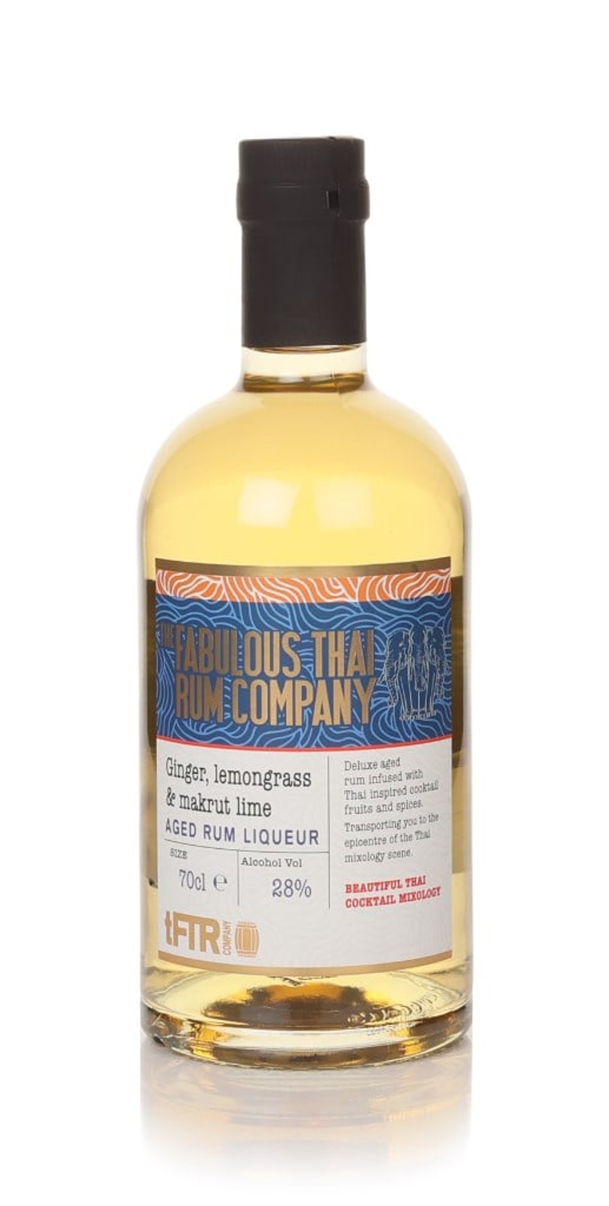 The Fabulous Thai Rum Company Ginger, Lemongrass & Makrut Lime Rum Liqueur 70cl