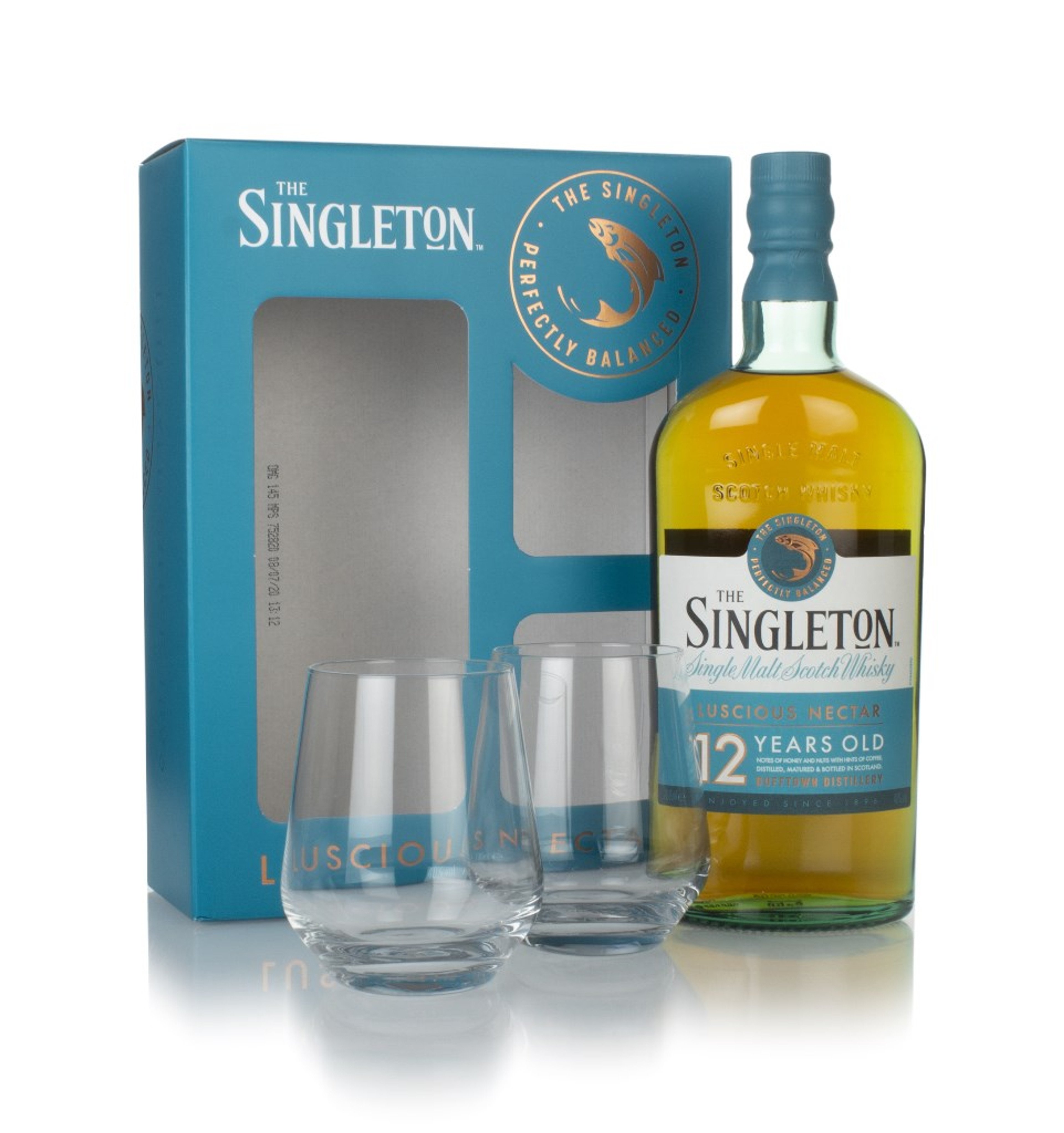 Singleton of Dufftown 12 Year Old Gift Pack with 2x Glasses 70cl