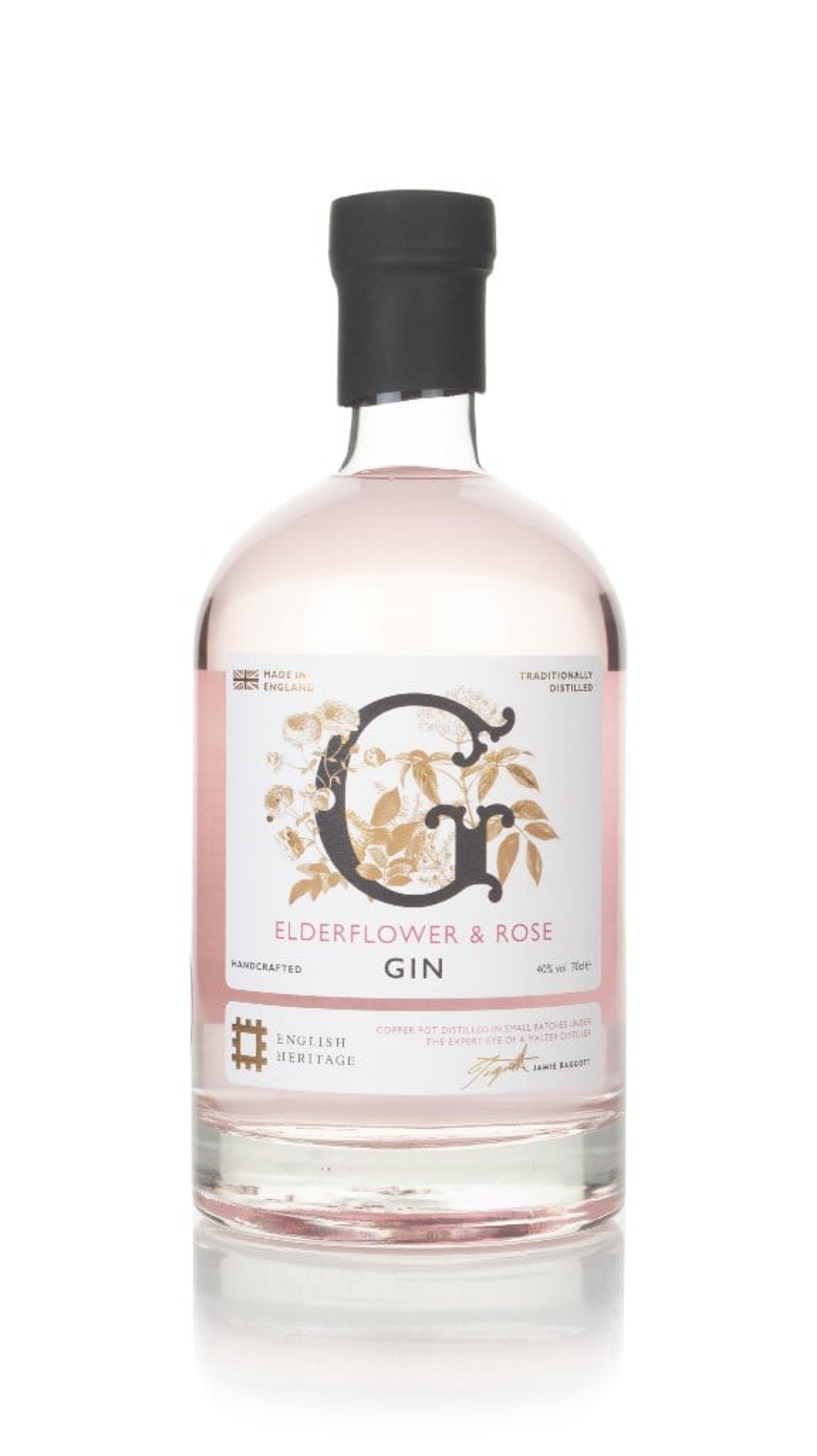 English Heritage Elderflower & Rose Gin 70cl