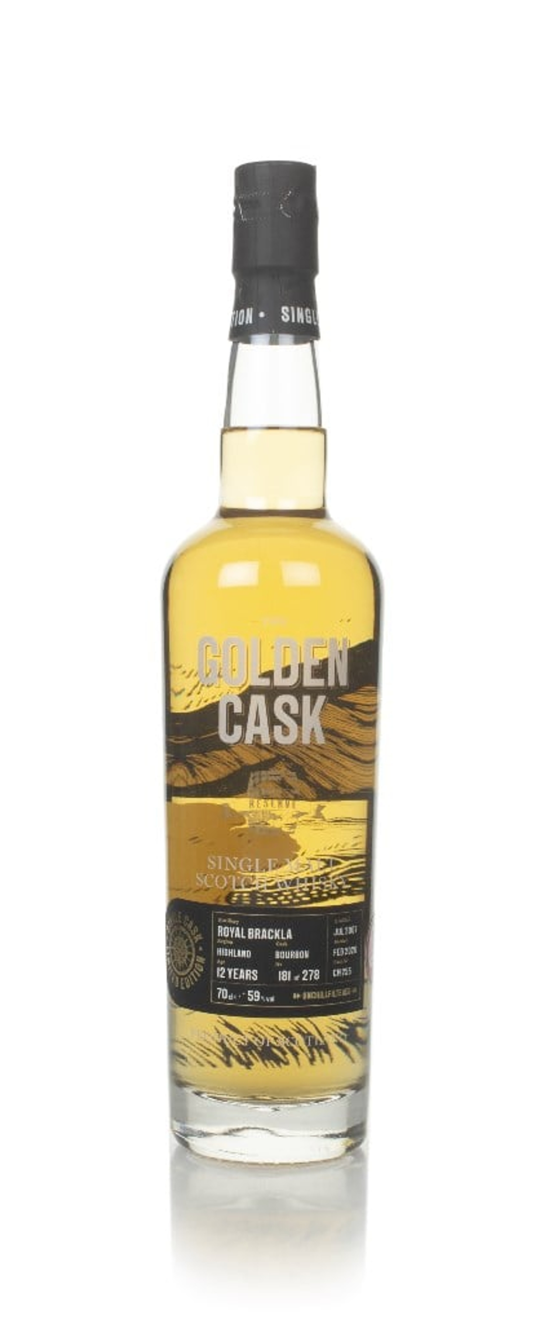 Royal Brackla 12 Year Old 2007 (cask CM255) - The Golden Cask (House of Macduff) 70cl