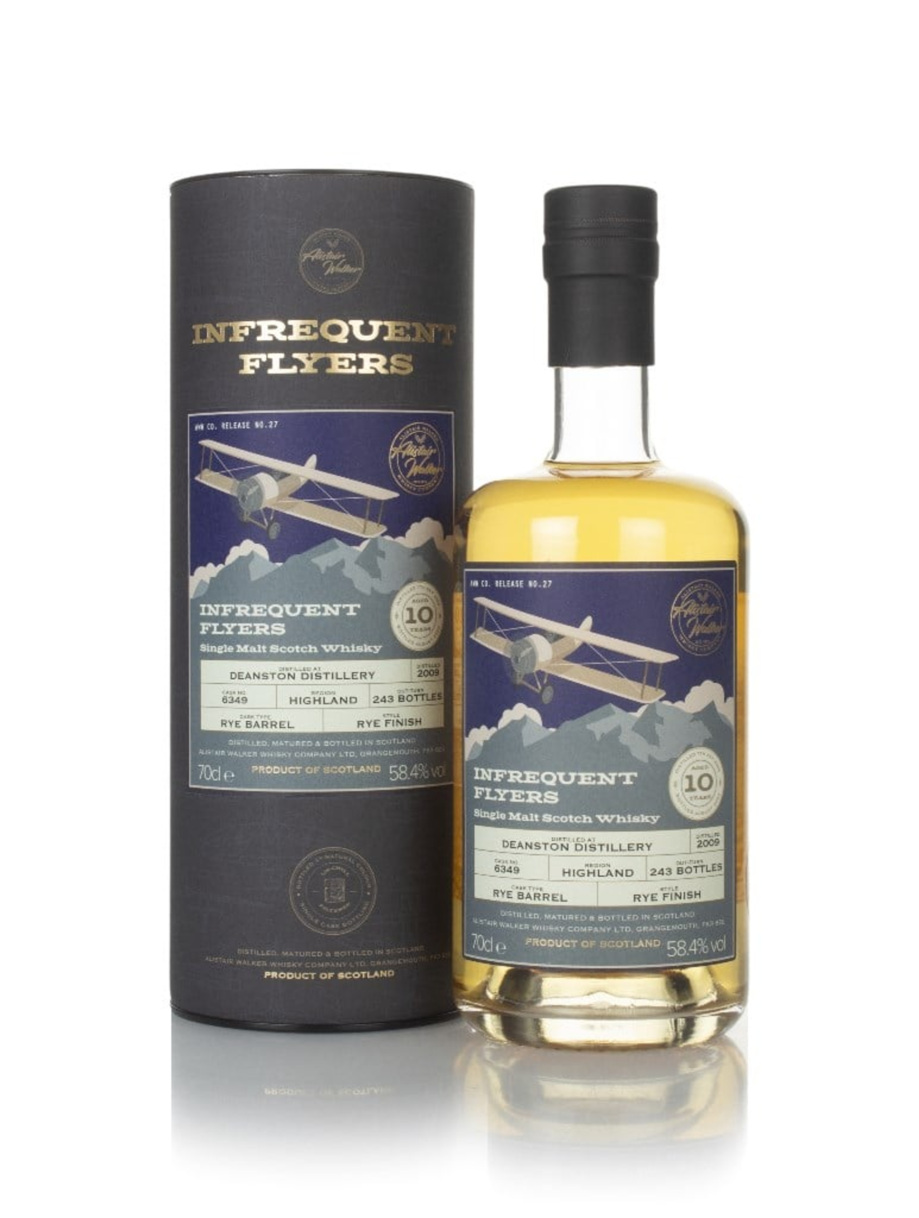 Deanston 10 Year Old 2009 (cask 6349) - Infrequent Flyers (Alistair Walker) 70cl