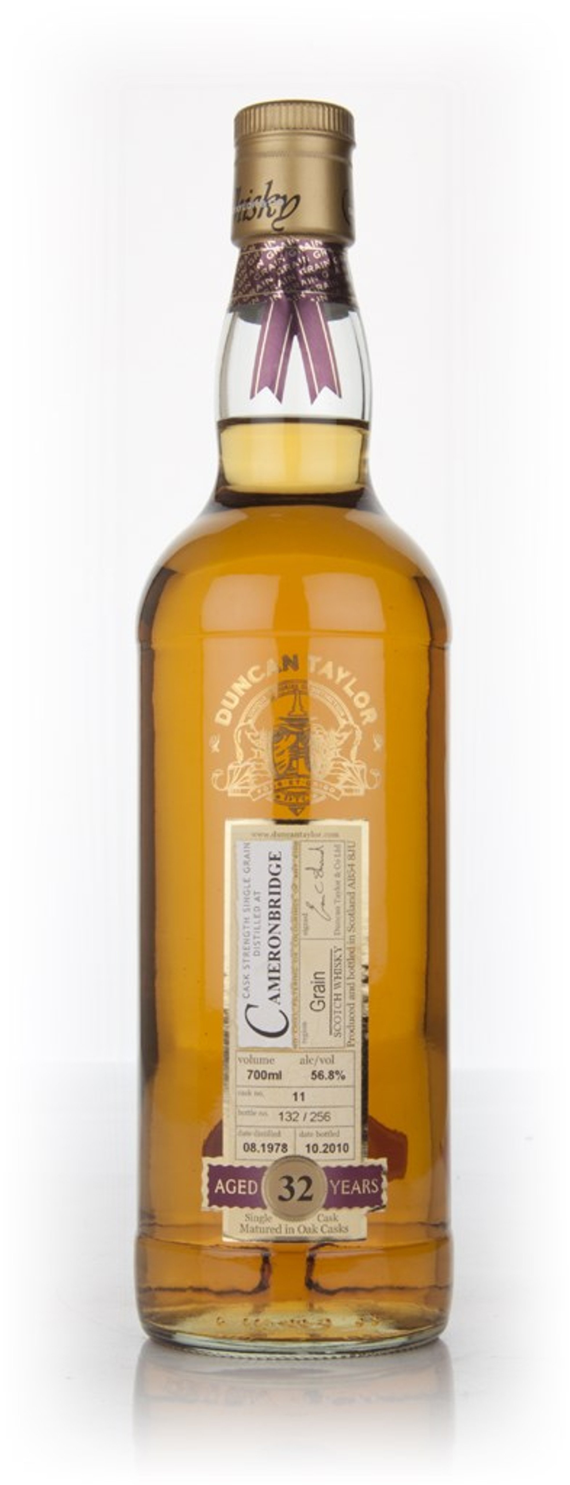 Cameronbridge 32 Year Old 1978 Cask 11 - Rare Auld (Duncan Taylor) 70cl