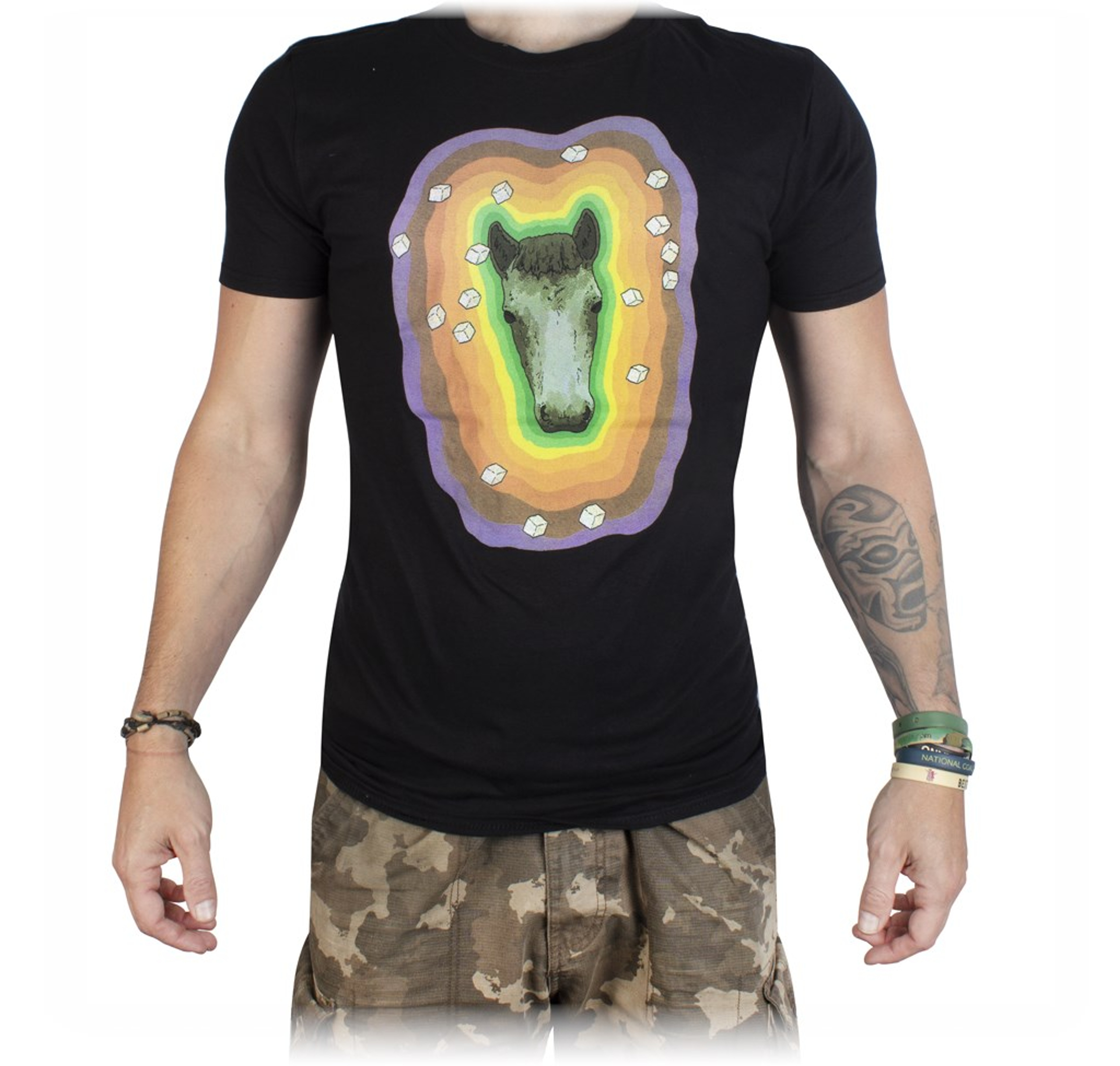 Boutique-y Lovely Horse T-Shirt Black (XL)