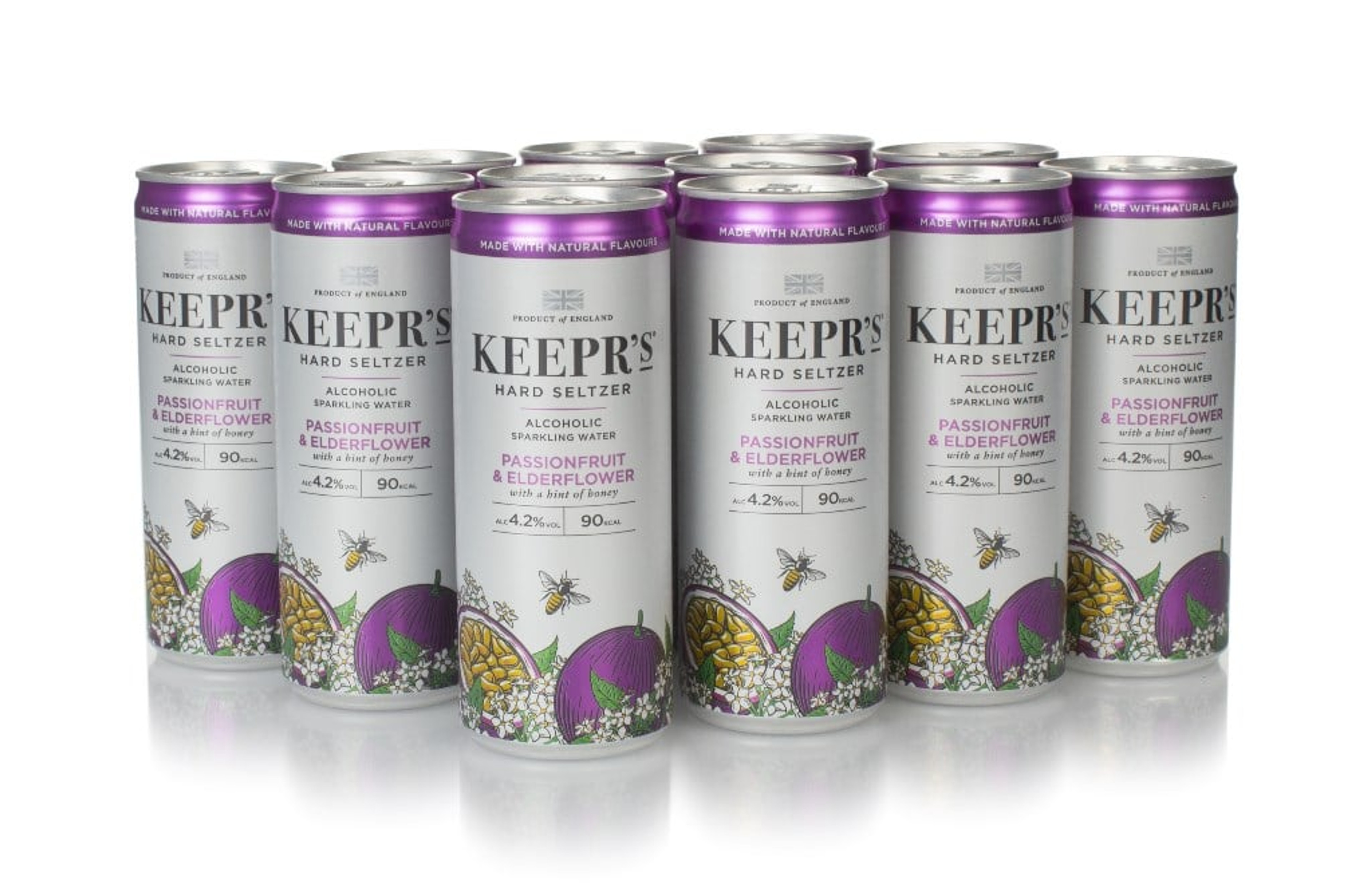 Keepr's Passionfruit & Elderflower Hard Seltzer (12 x 250ml) 300cl