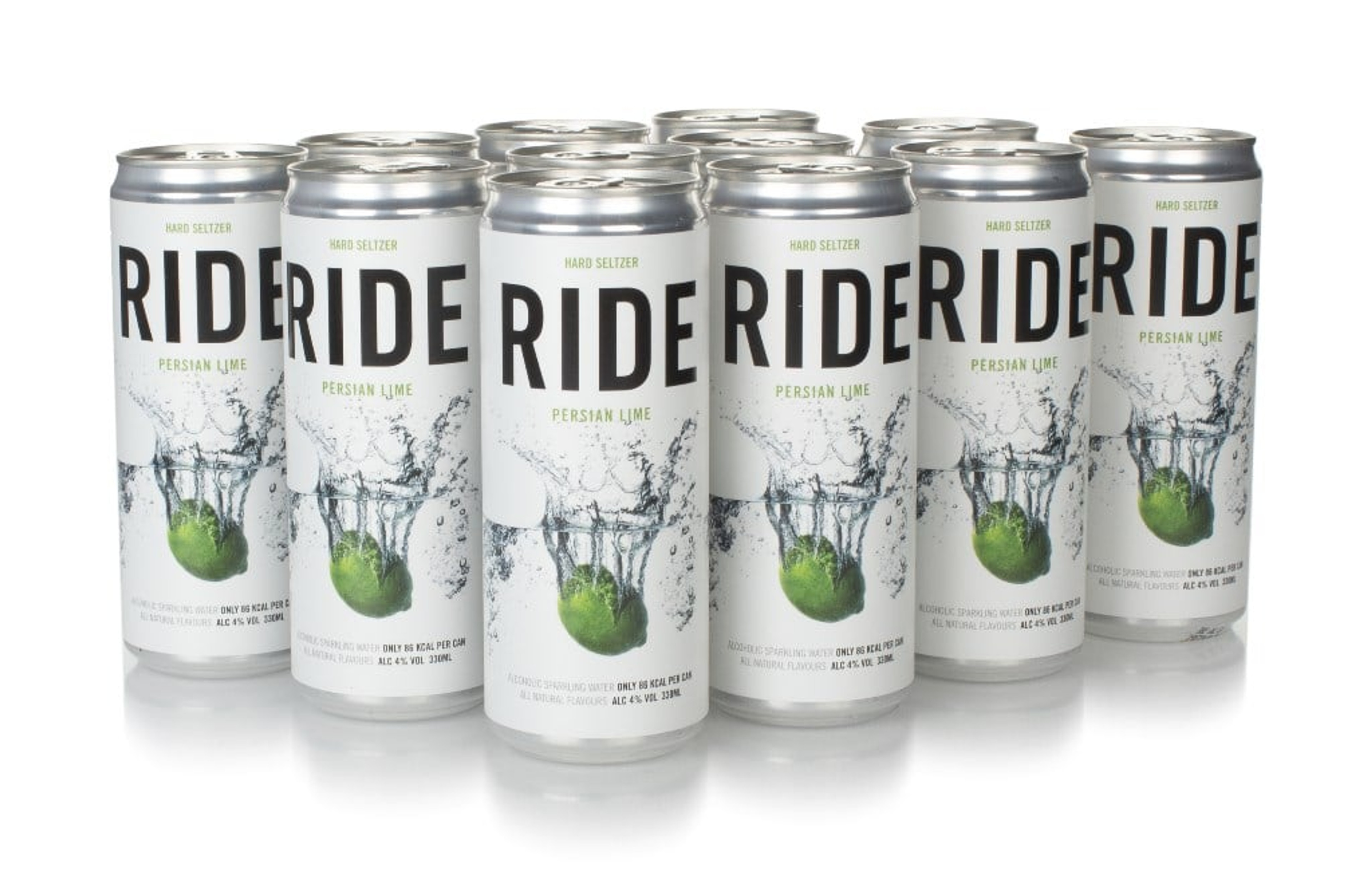 Ride Persian Lime Hard Seltzer (12 x 330ml) 396cl