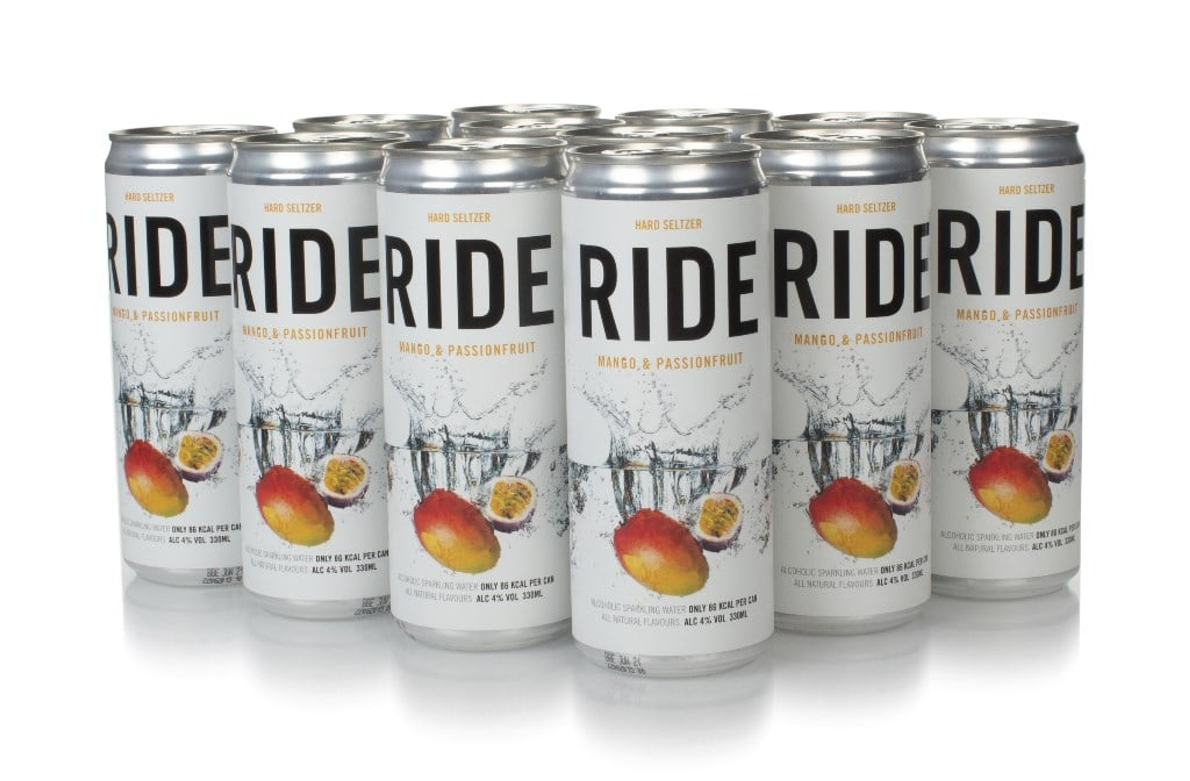 Ride Mango & Passionfruit Hard Seltzer (12 x 330ml) 396cl