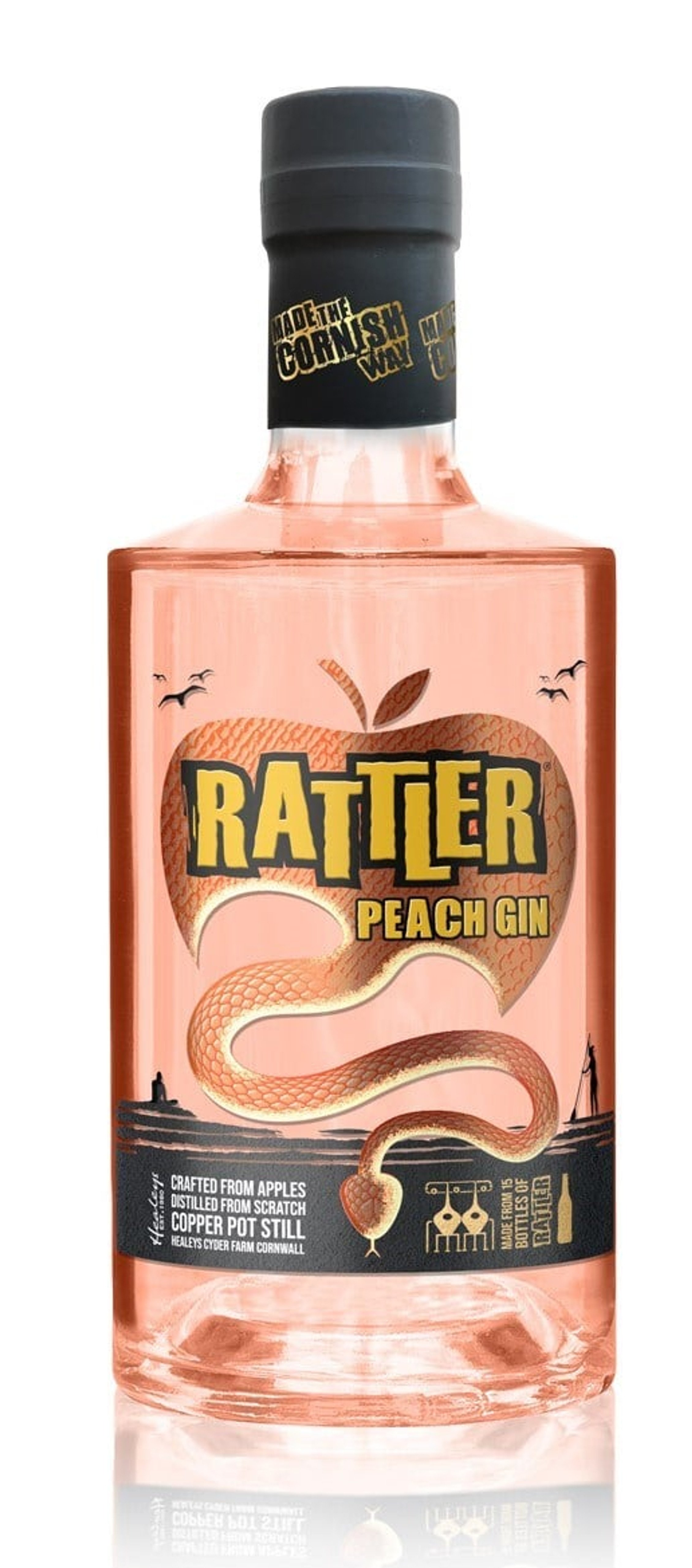 Rattler Peach Cornish Gin 70cl