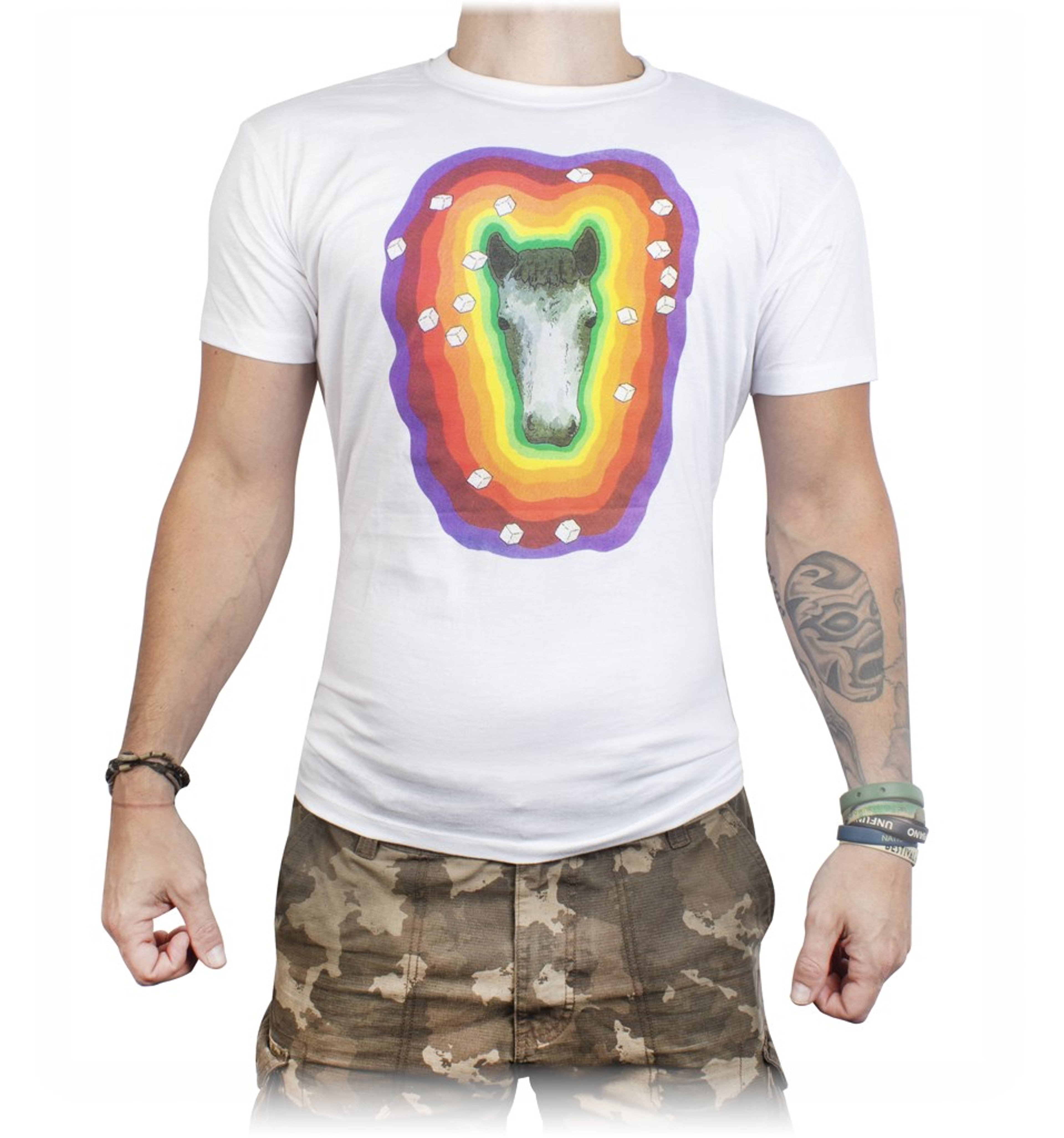 Boutique-y Lovely Horse T-Shirt White (XL)