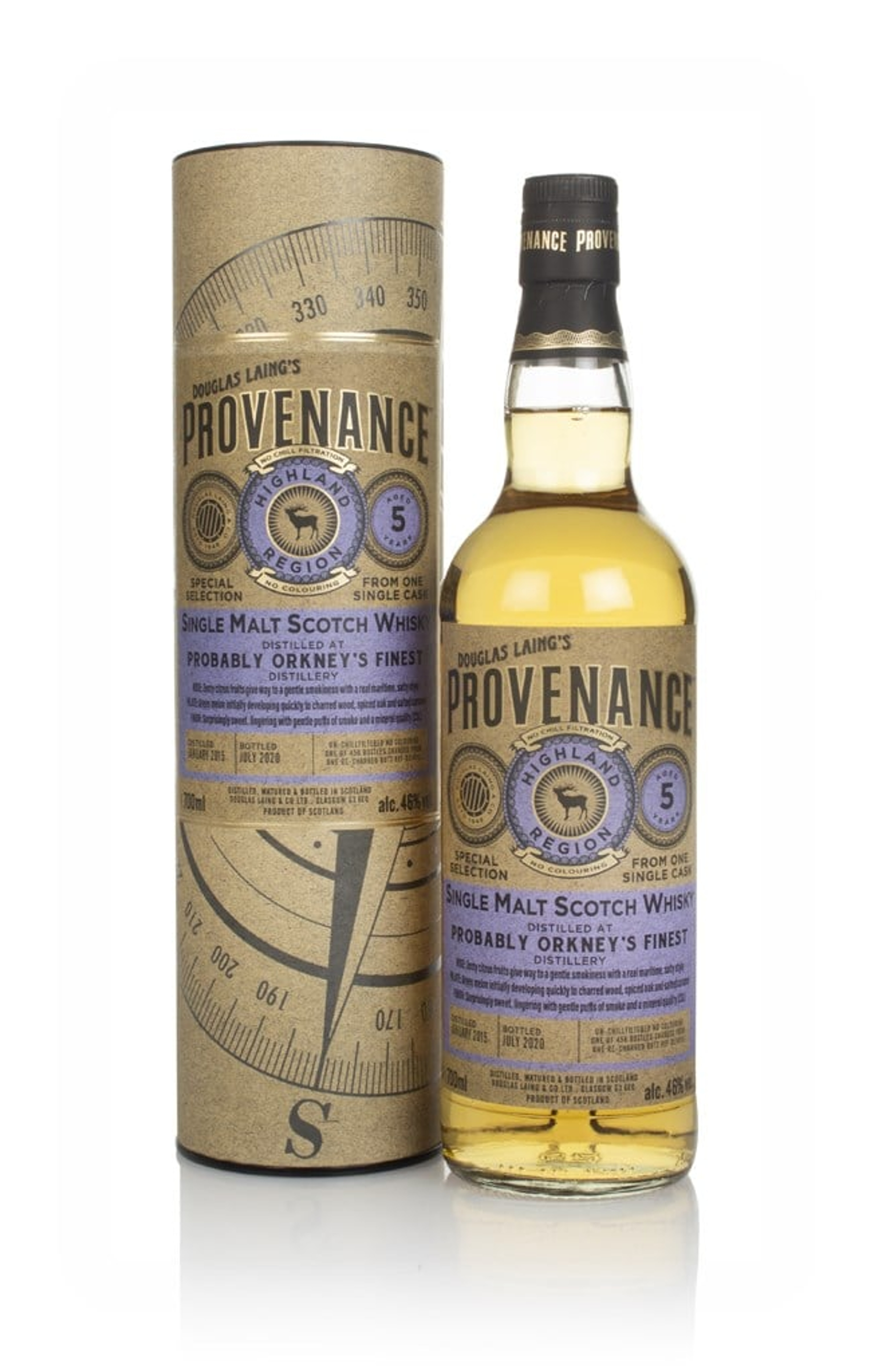 Probably Orkney's Finest Distillery 5 Year Old 2015 (cask 14112) - Provenance (Douglas Laing) 70cl