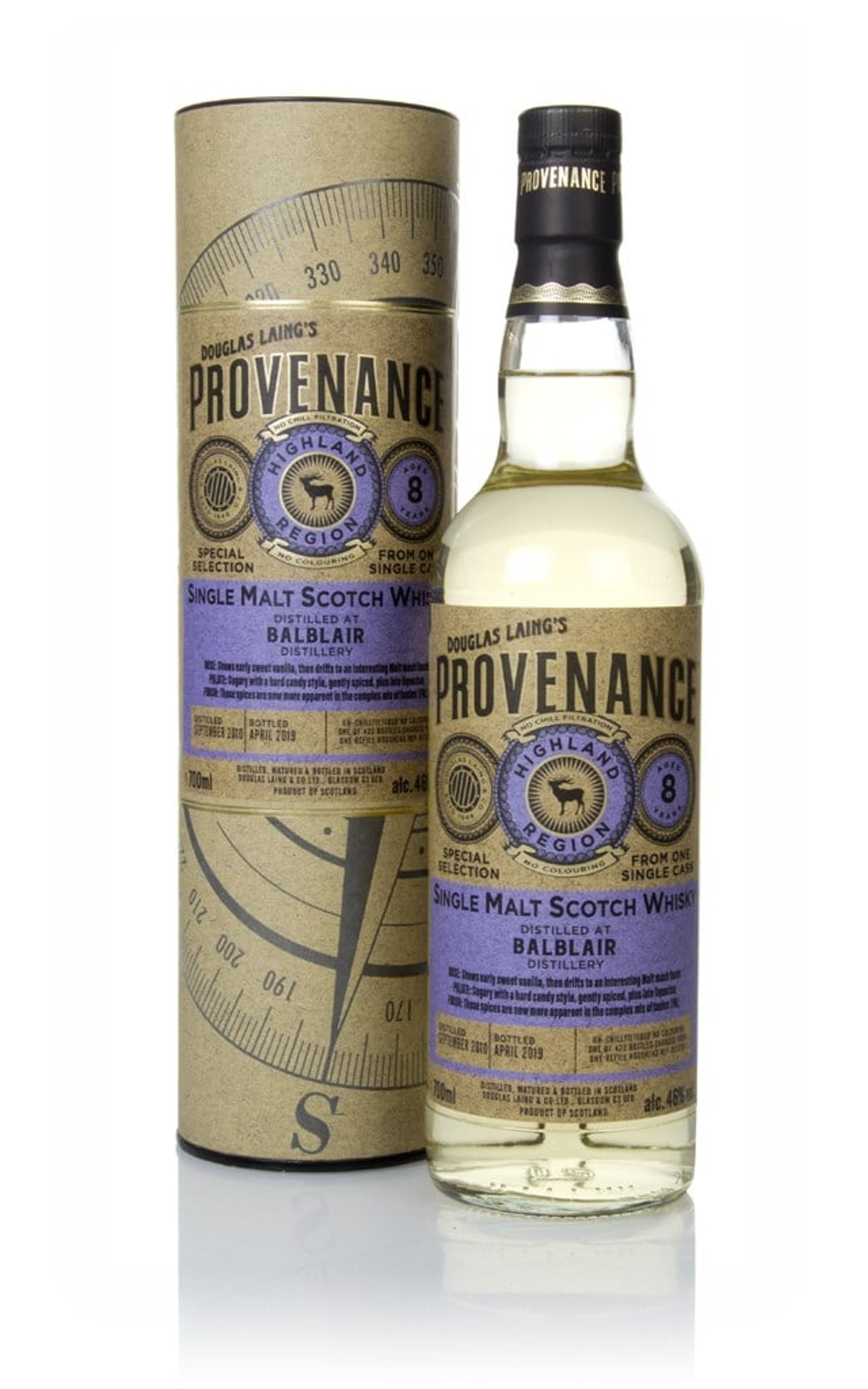 Balblair 8 Year Old 2010 (cask 13291) - Provenance (Douglas Laing) 70cl