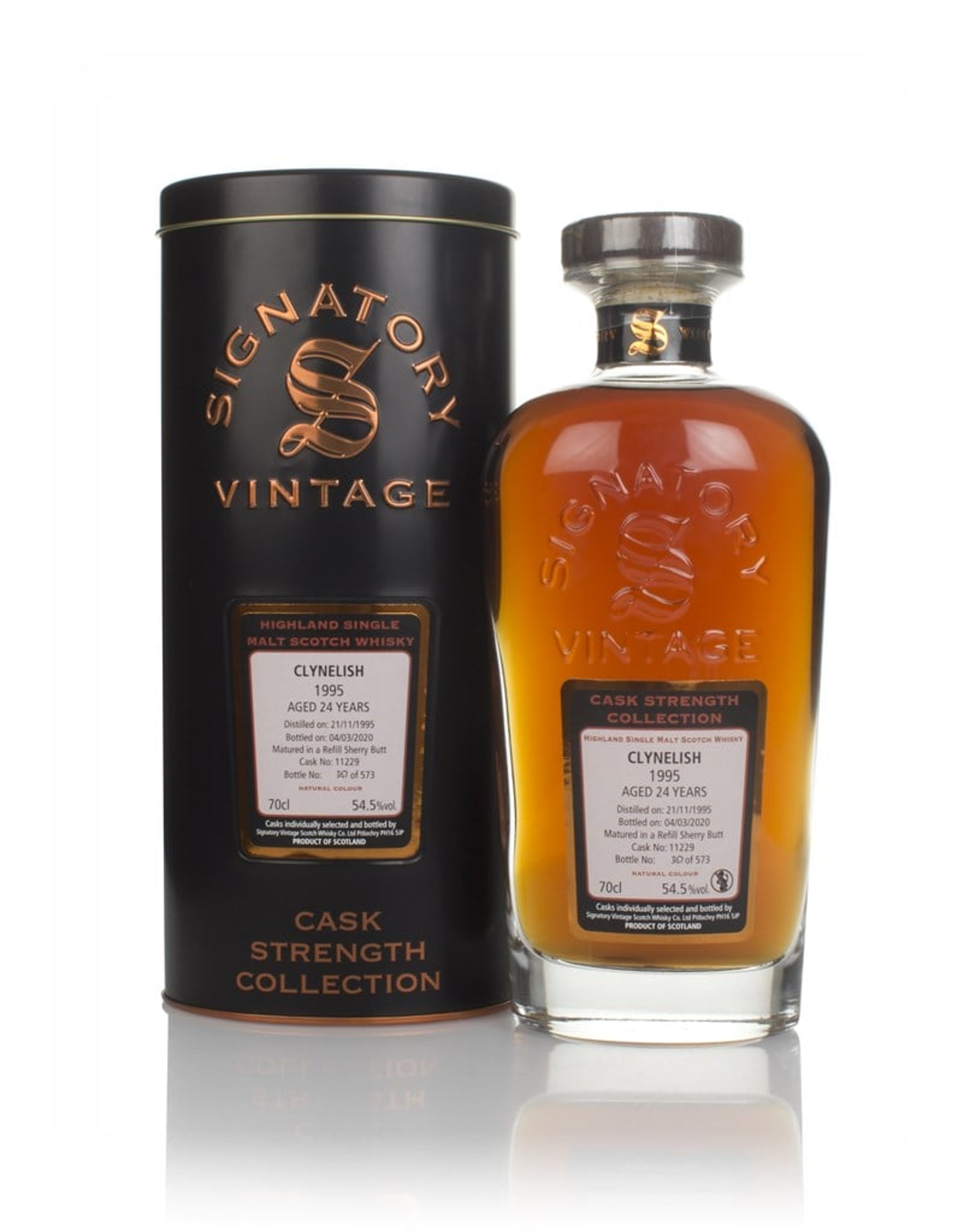 Clynelish 24 Year Old 1995 (cask 11229) - Cask Strength Collection (Signatory) 70cl