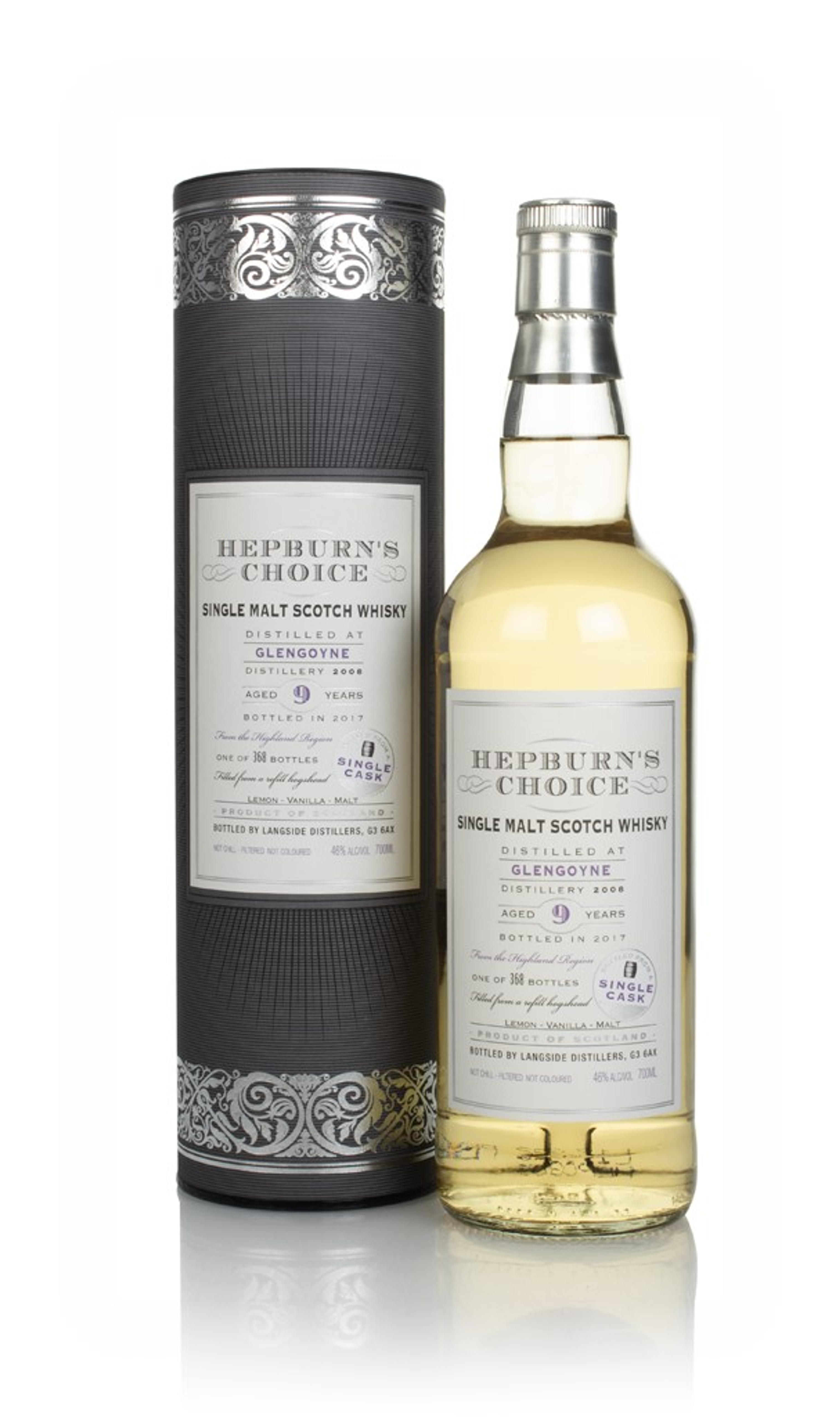 Glengoyne 9 Year Old 2008 - Hepburn's Choice (Langside) 70cl