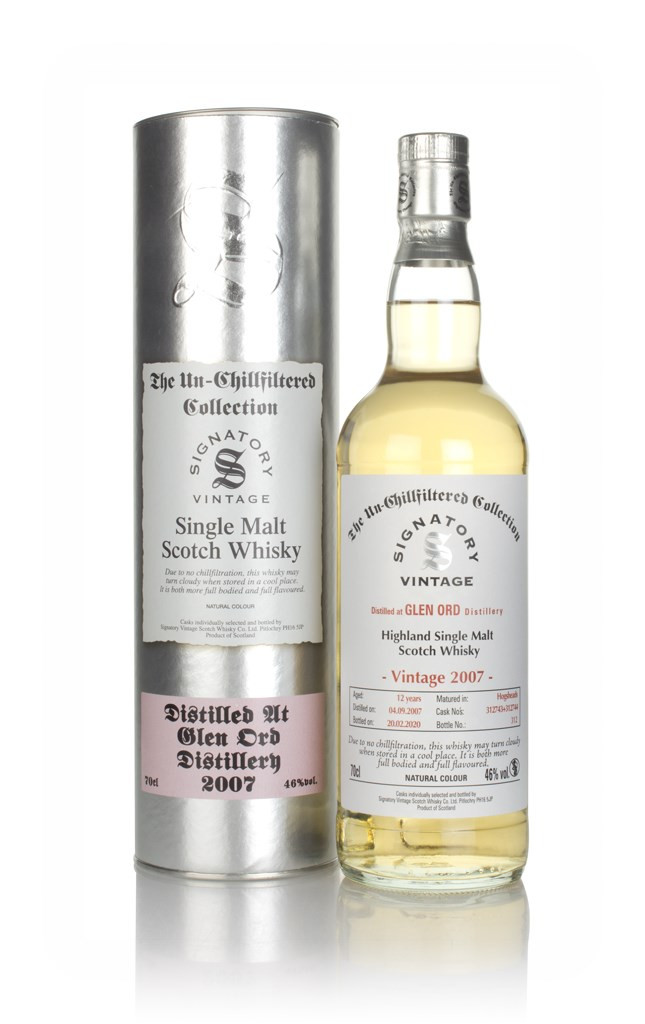 Glen Ord 12 Year Old 2007 (casks 312743 & 312744) - Un-Chillfiltered Collection (Signatory) 70cl