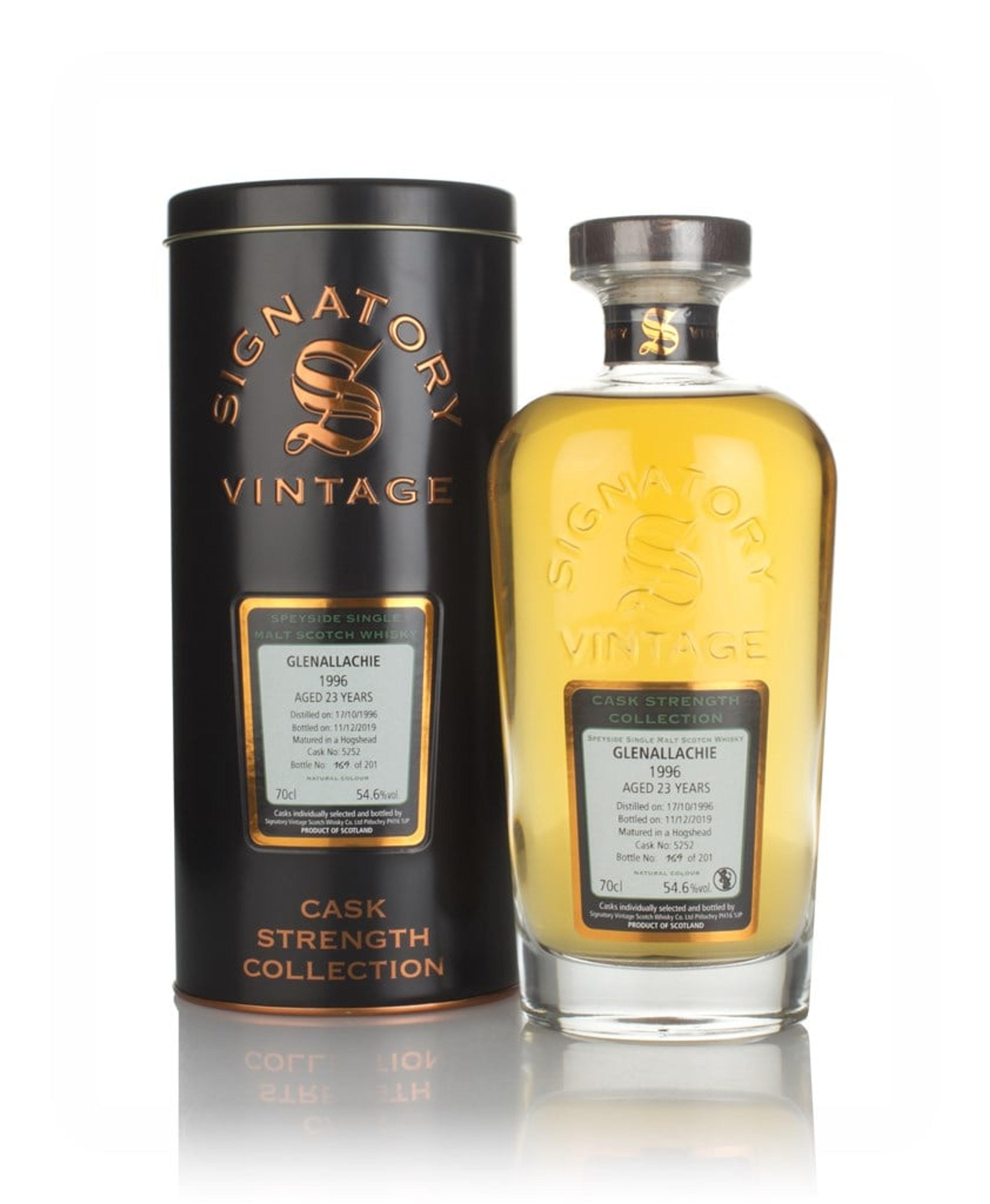 Glenallachie 23 Year Old 1996 (cask 5252) - Cask Strength Collection (Signatory) 70cl