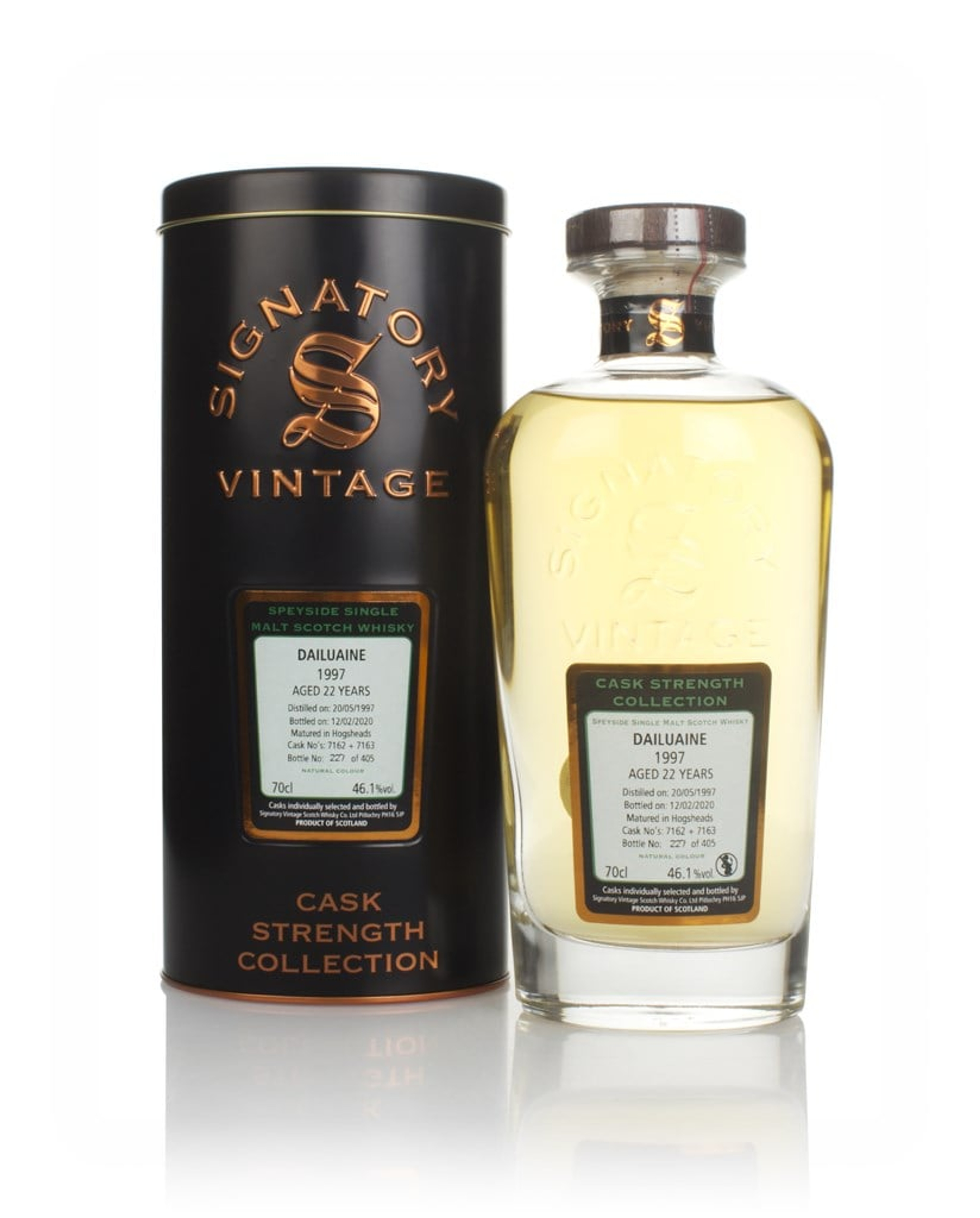 Dailuaine 22 Year Old 1997 (casks 7162 & 7163) - Cask Strength Collection (Signatory) 70cl