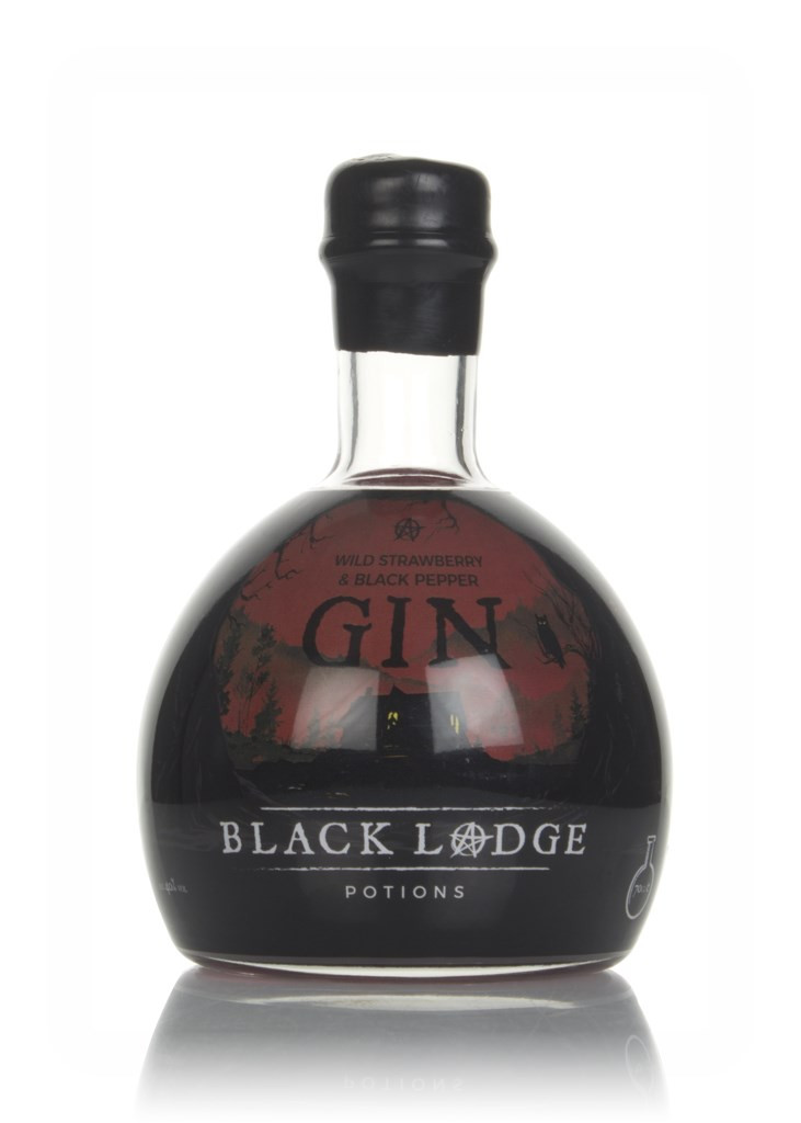 Black Lodge Wild Strawberry & Black Pepper Gin 70cl