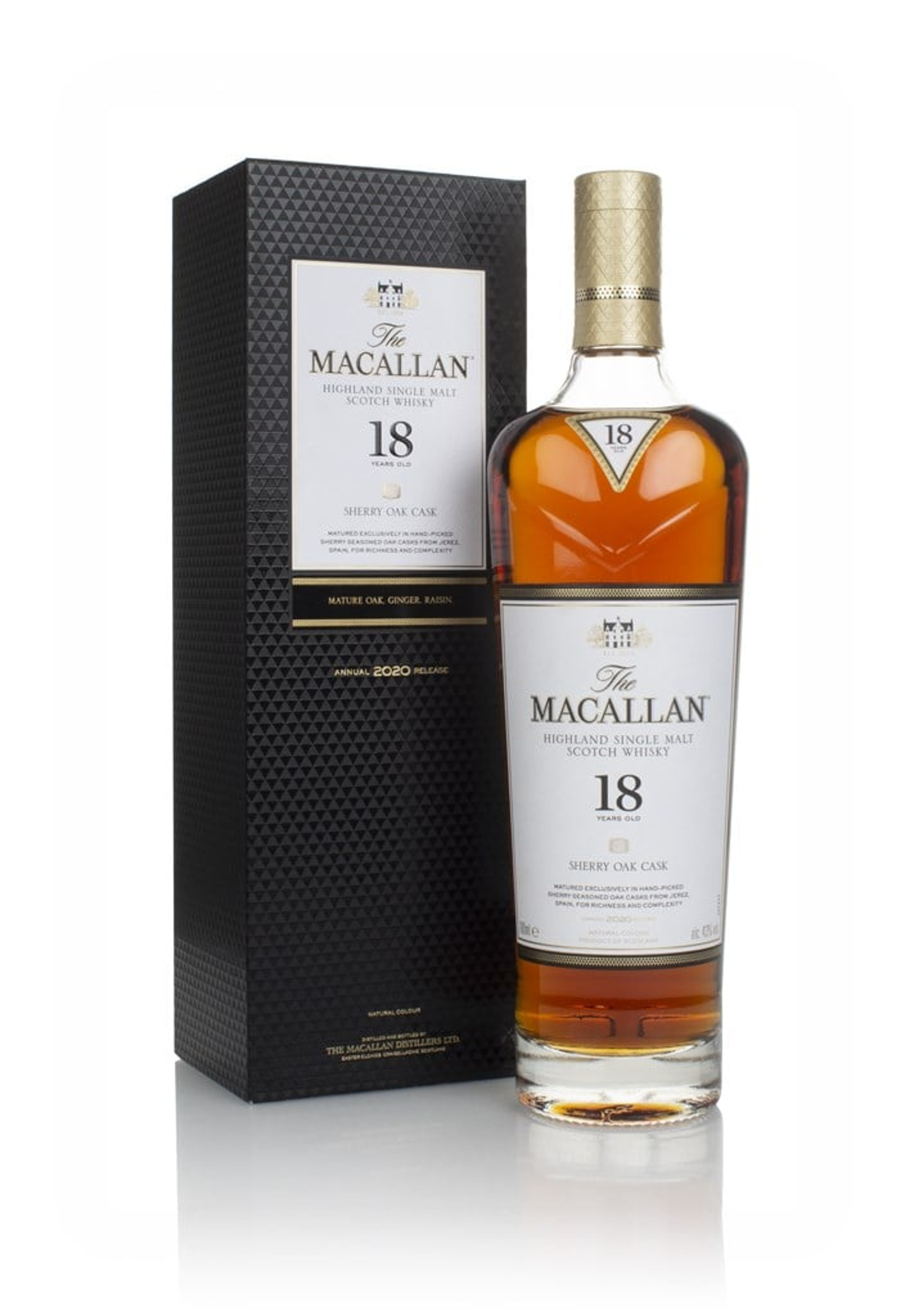 The Macallan 18 Year Old Sherry Oak (2020 Release) 70cl
