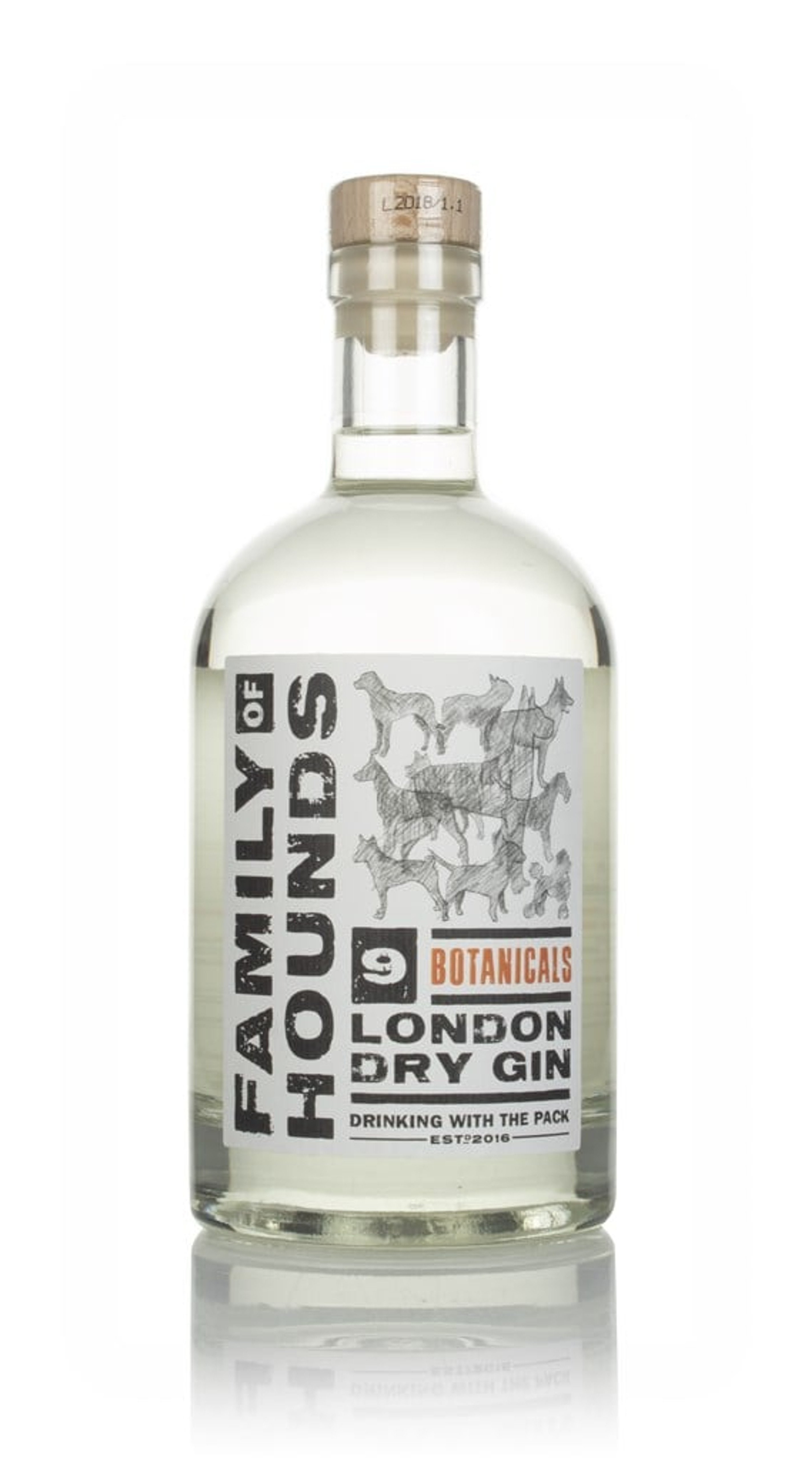 Family of Hounds 9 Botanicals London Dry Gin 70cl