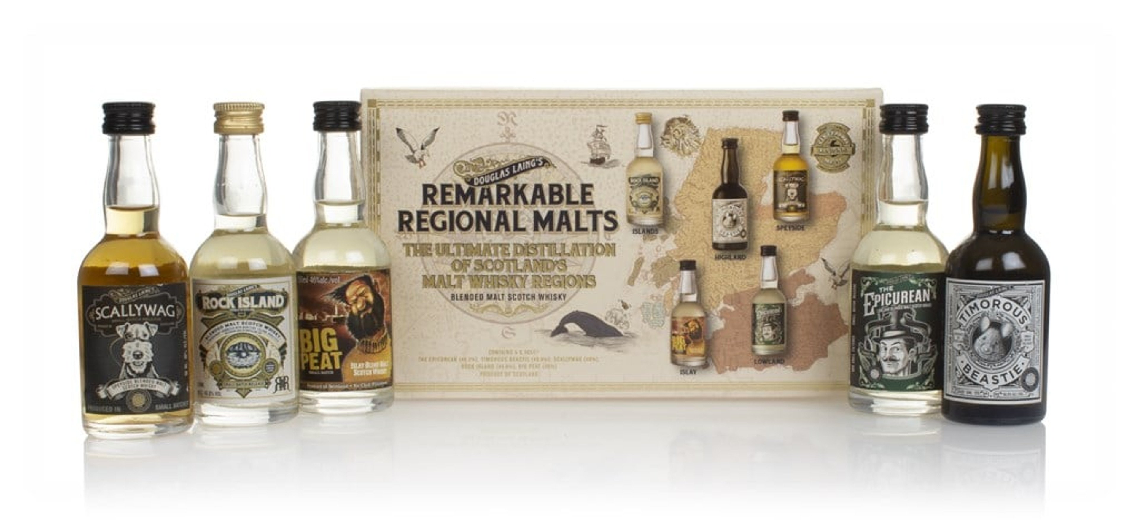 Douglas Laing's Remarkable Regional Malts Gift Pack (5 x 5cl) 25cl